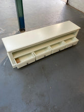 Load image into Gallery viewer, Soft White Extra Large TV Stand - Up to 80&quot; furniture delivered 
