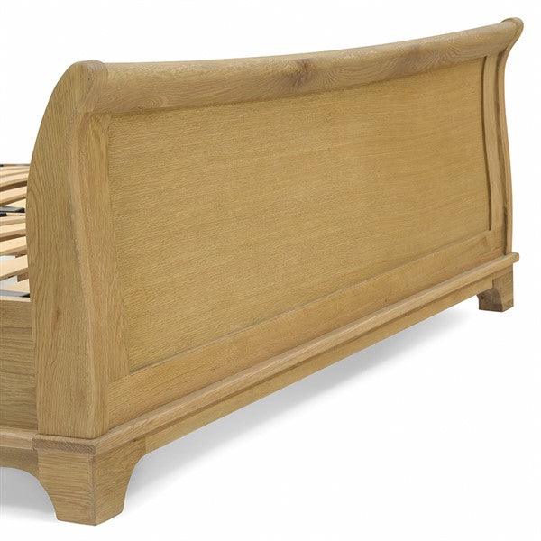 WINCHCOMBE OILED OAK 6ft Super King Sleigh Bed Quality Furniture Clearance Ltd