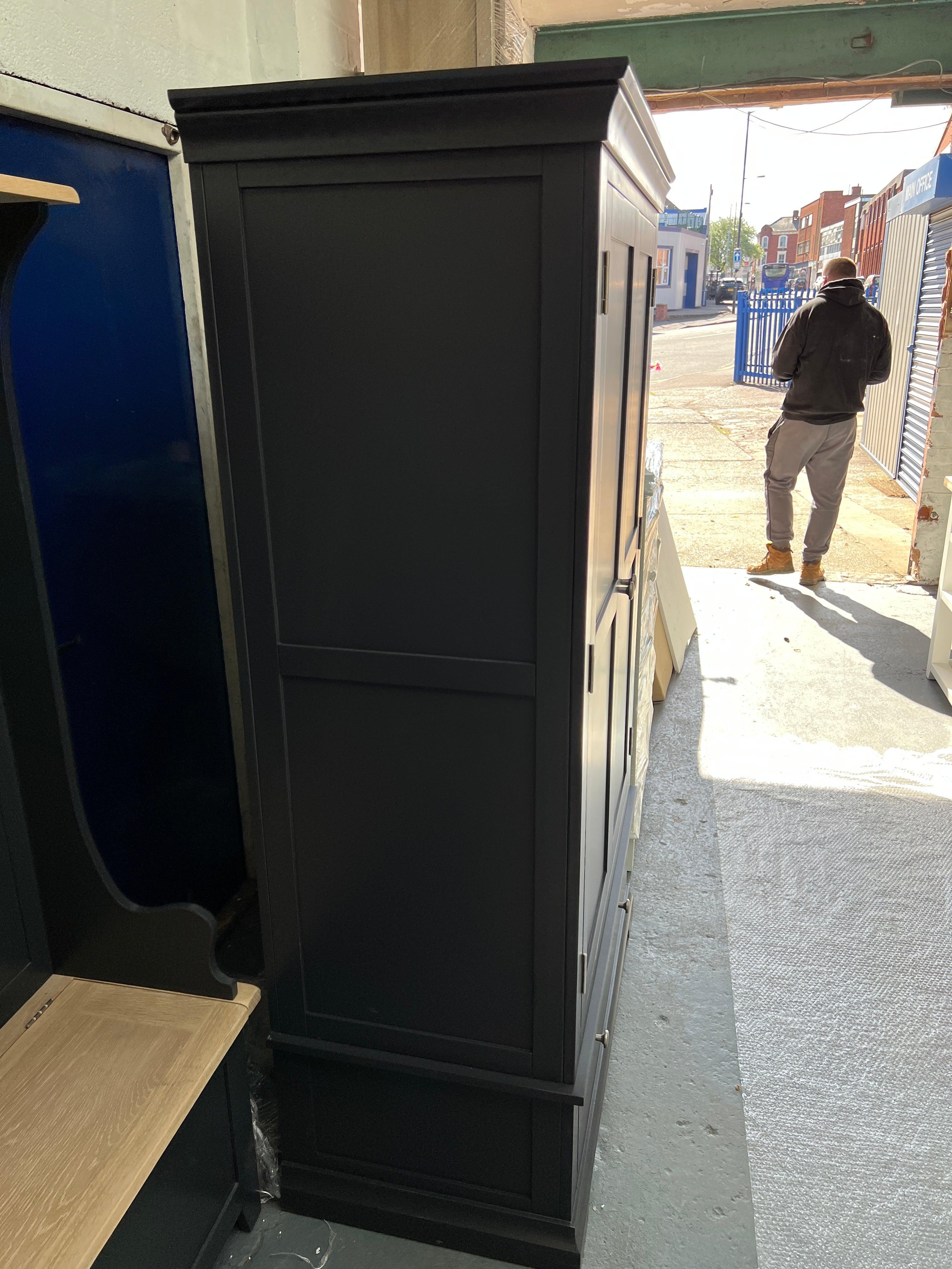 Chantilly Dusky Black Double Wardrobe furniture delivered