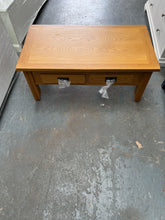 Load image into Gallery viewer, Oakland Rustic Oak Coffee Table with Drawers furniture delivered 
