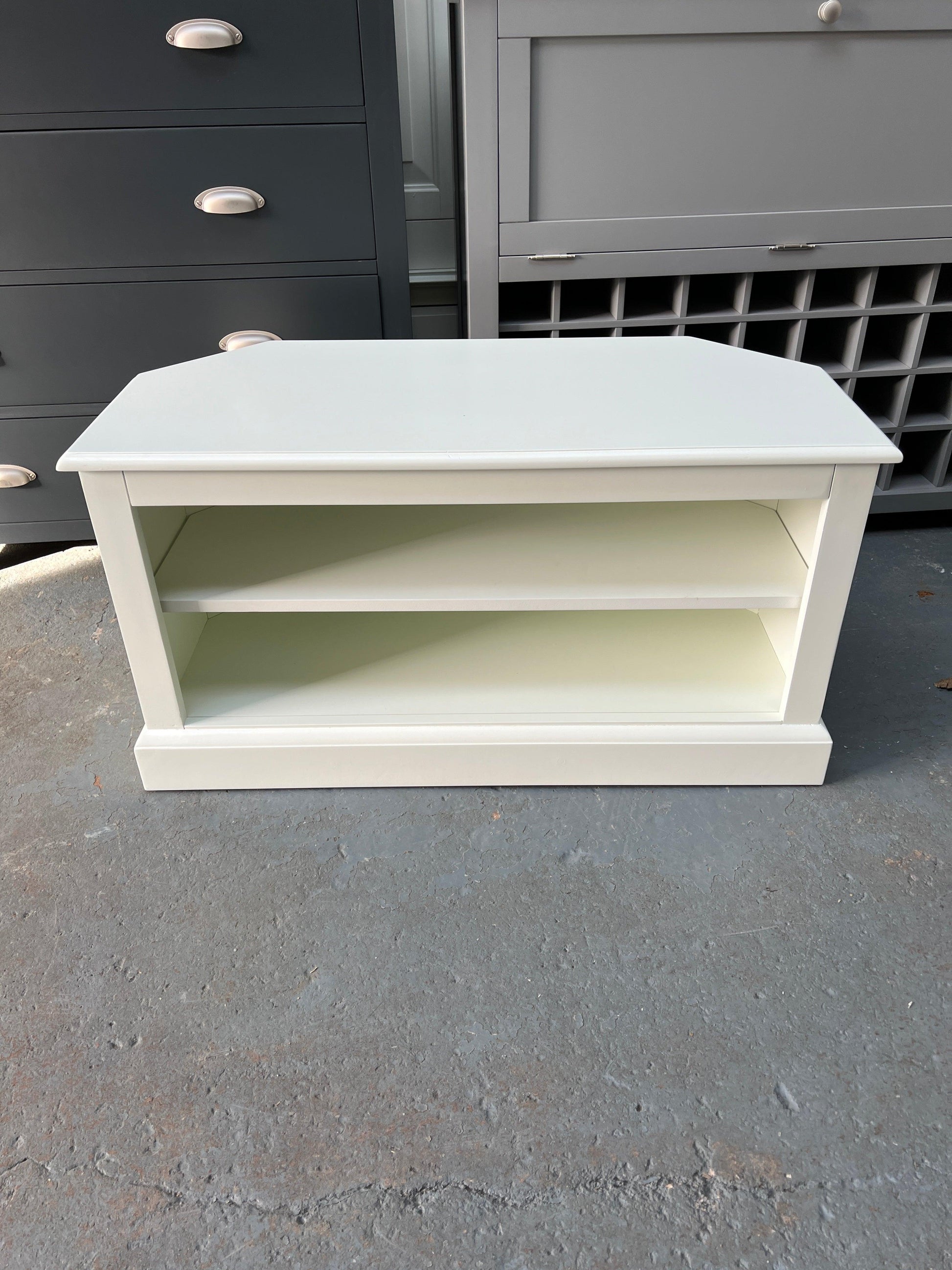 Burford Ivory Corner TV Unit - Up to 40". furniture delivered 