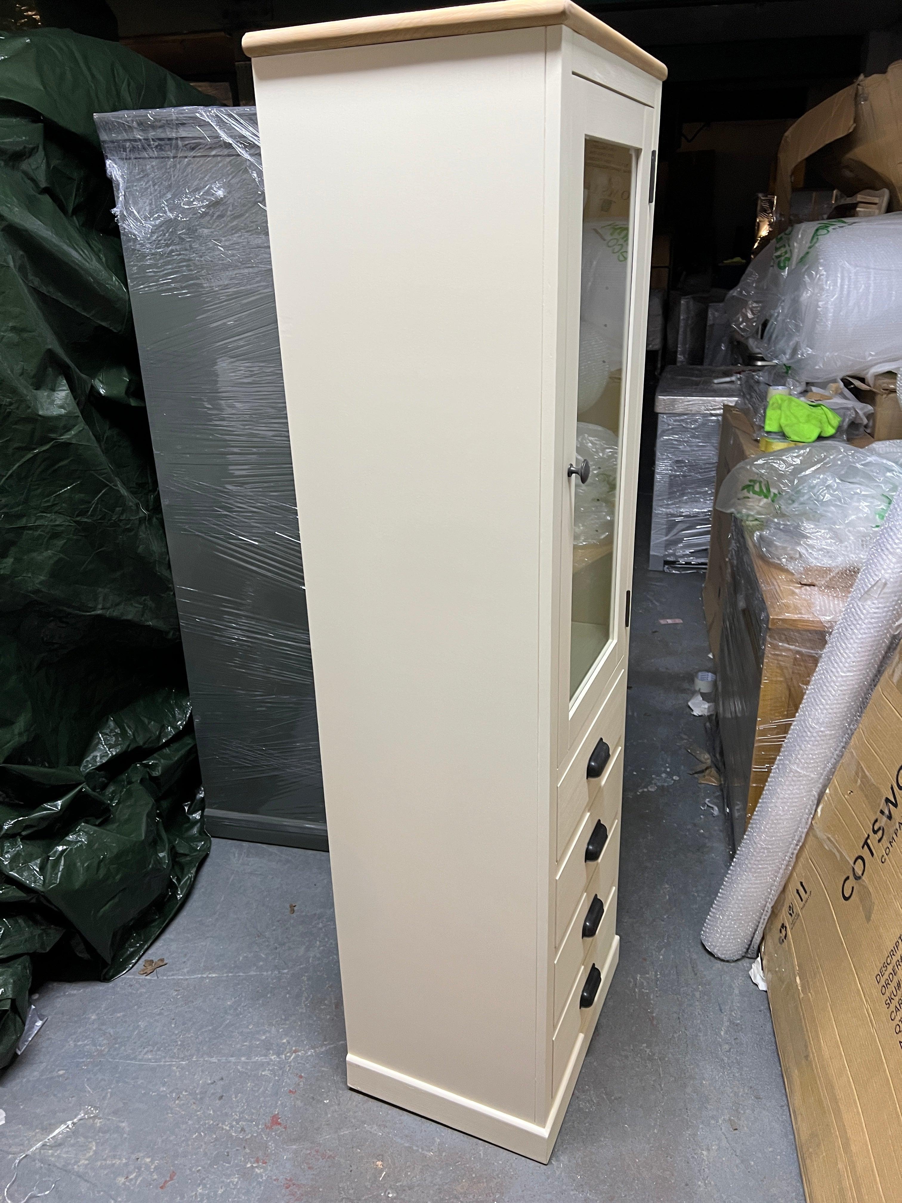 Painswick Cotswold Cream Narrow Farmhouse Larder Quality Furniture Clearance Ltd