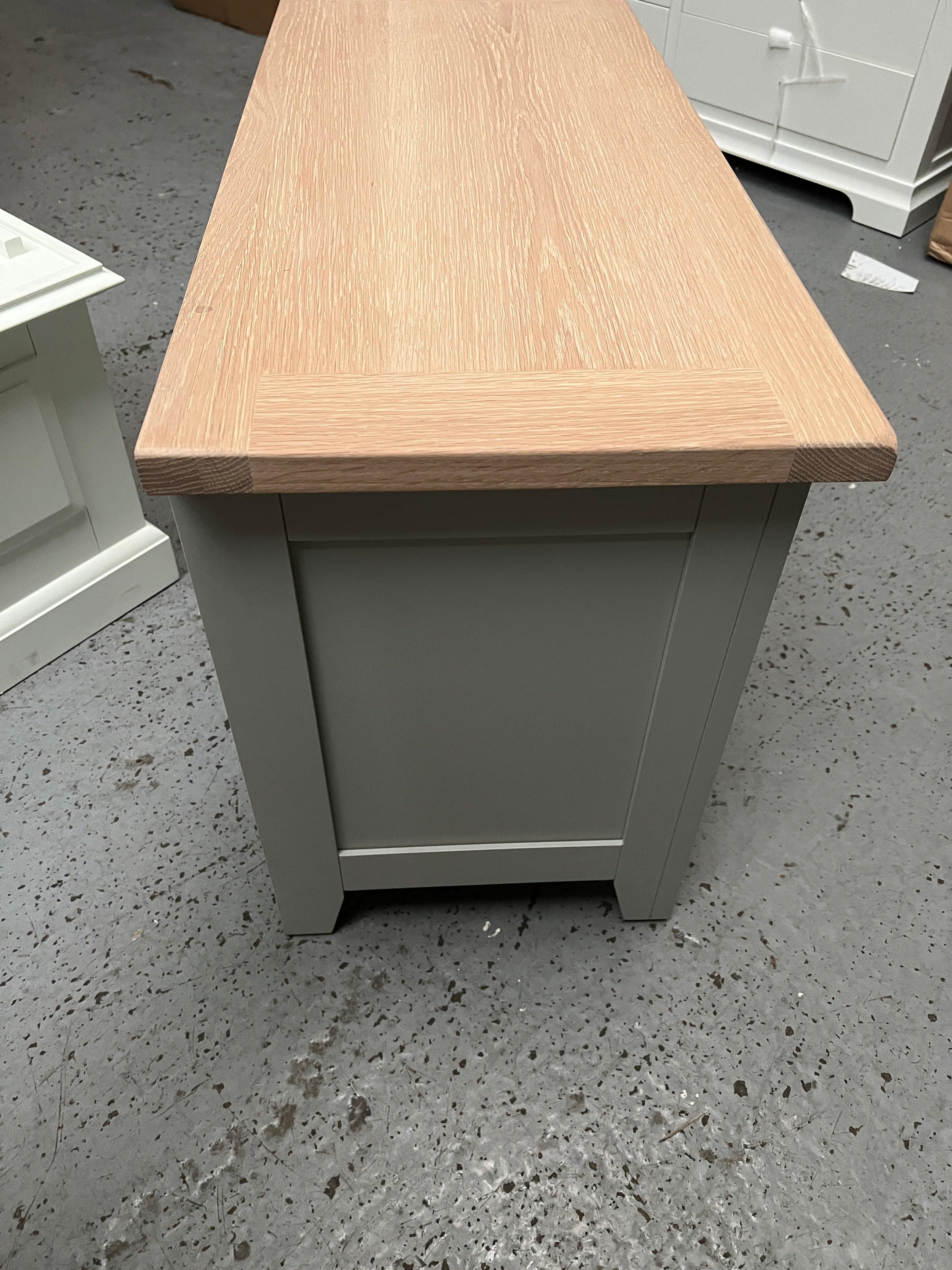 Chester Dove Grey Small TV Stand Quality Furniture Clearance Ltd