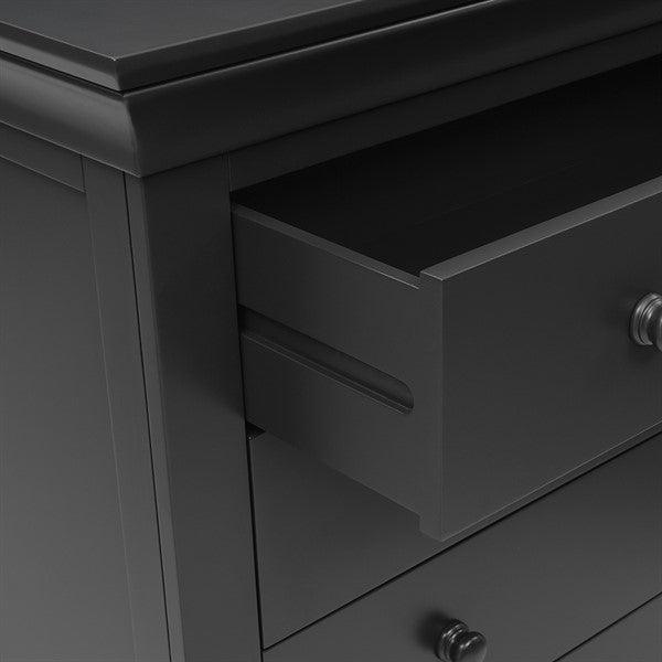 Chantilly Dusky Black Tall 6 Drawer Chest furniture delivered