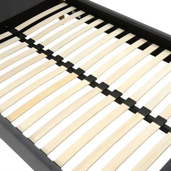 Huxley Iron Velvet Double Upholstered Bed Quality Furniture Clearance Ltd