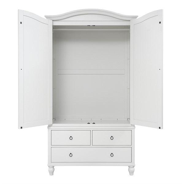 WILMSLOW PALE GREY Double Wardrobe with Drawers Quality Furniture Clearance Ltd