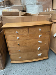 Winchcombe Oiled Oak 4 Over 3 Chest of Drawers Quality Furniture Clearance Ltd
