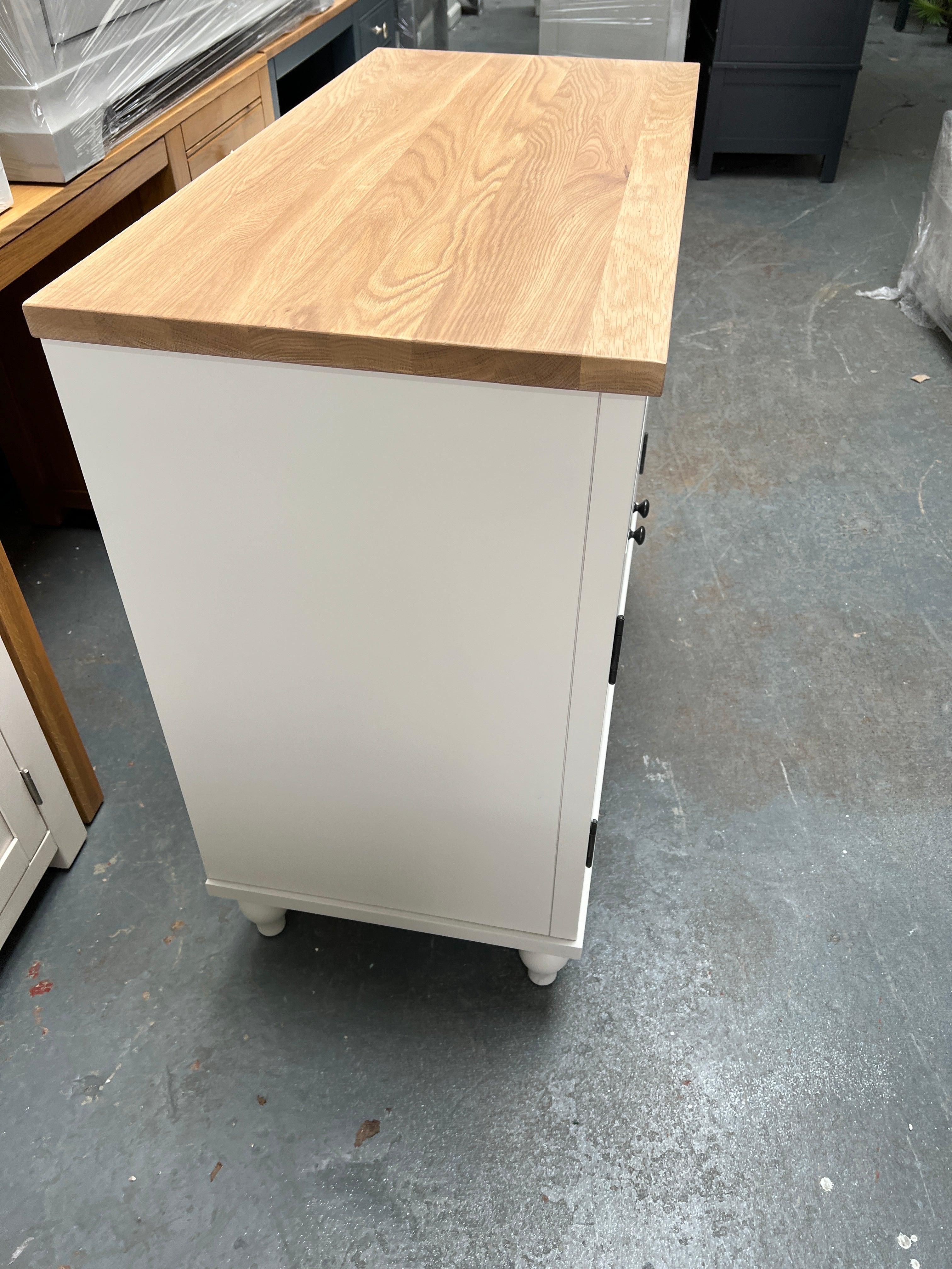 Elkstone Pale Grey Small Sideboard furniture delivered 