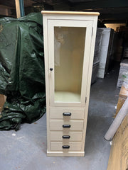 Painswick Cotswold Cream Narrow Farmhouse Larder Quality Furniture Clearance Ltd