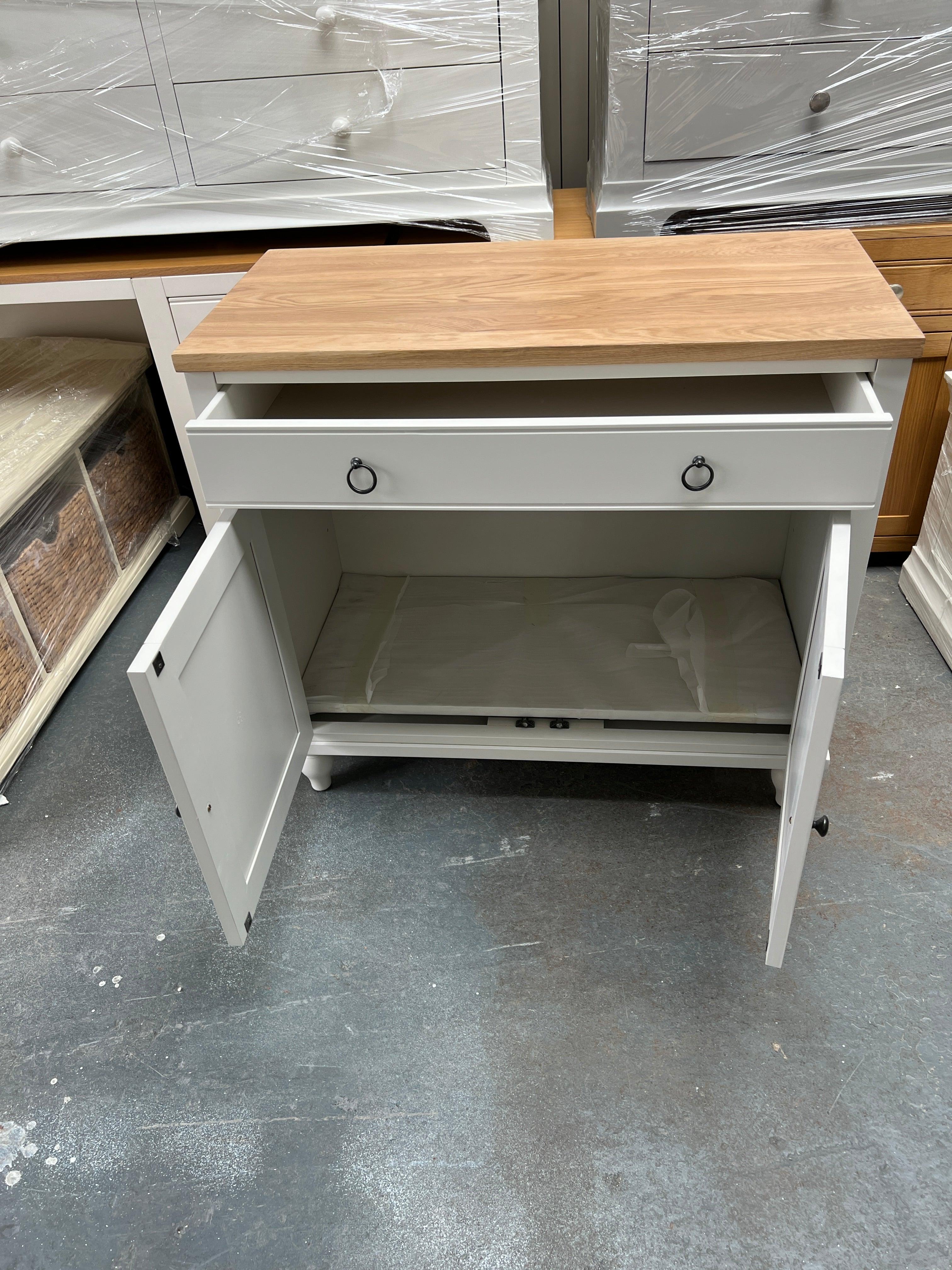 Elkstone Pale Grey Small Sideboard furniture delivered 