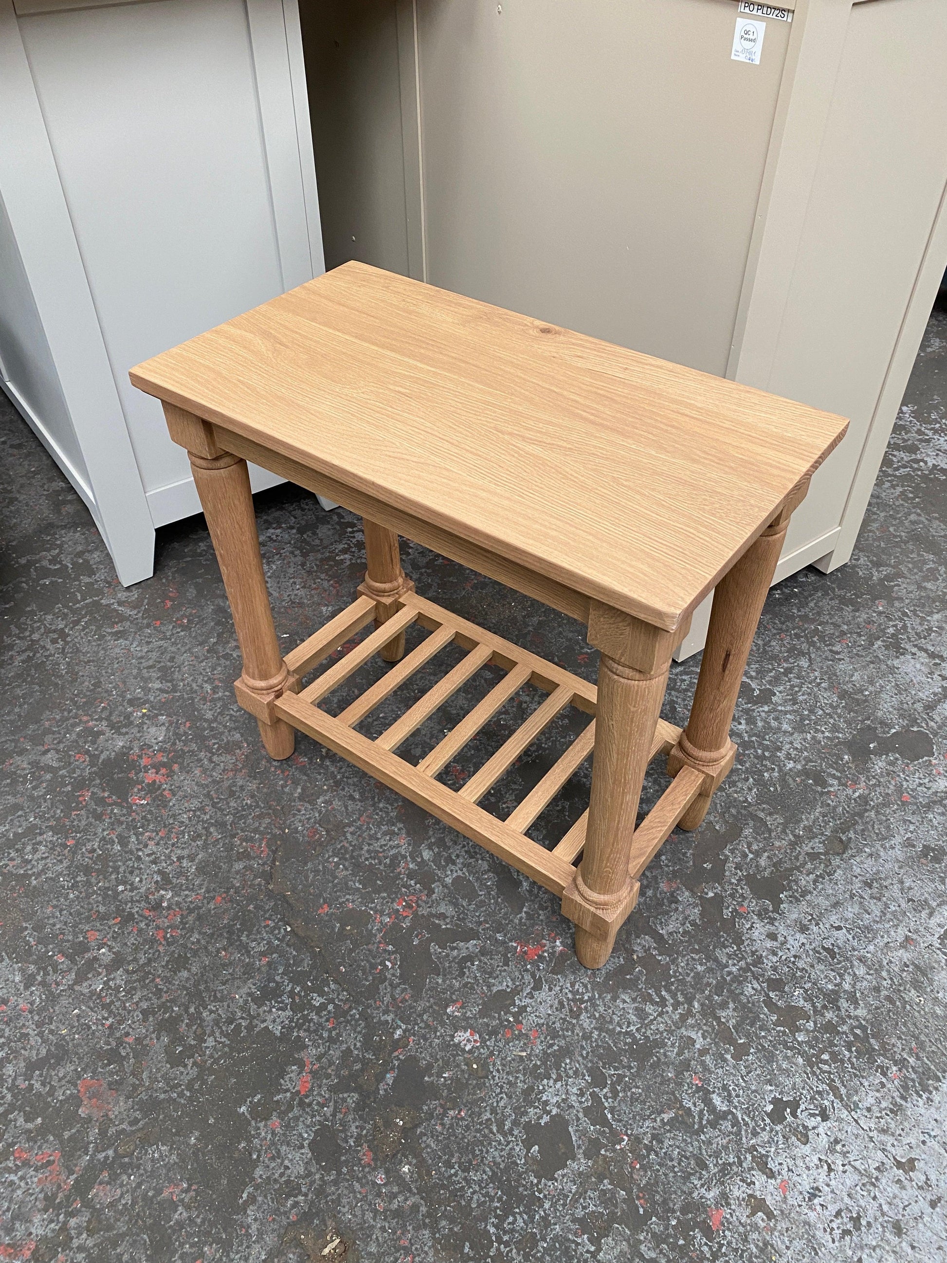 Solid Oak Top Sofa Table furniture delivered 