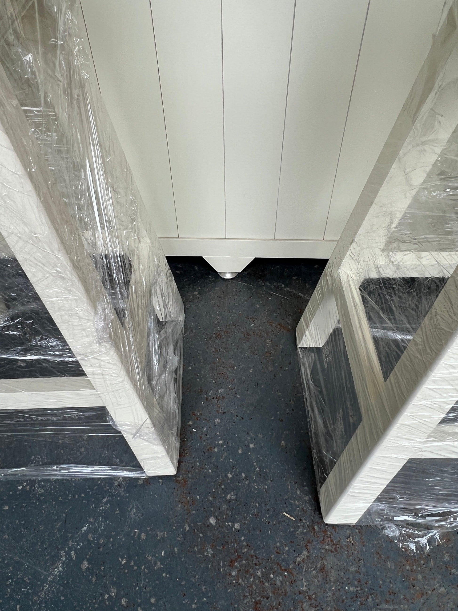 Portobello Cream Breakfast Bar Island with Stools furniture delivered 