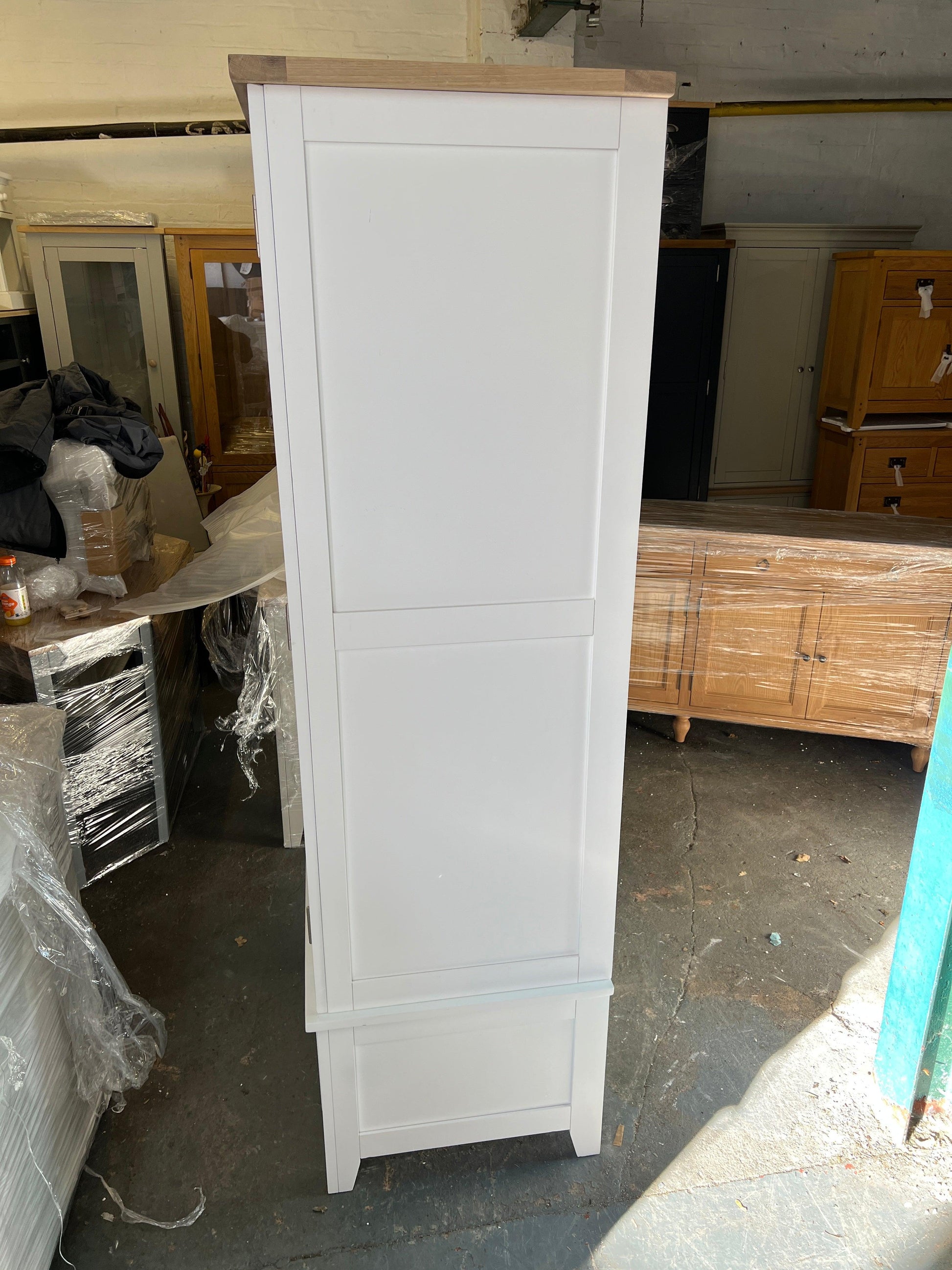 Chester Pure White Single Wardrobe Quality Furniture Clearance Ltd