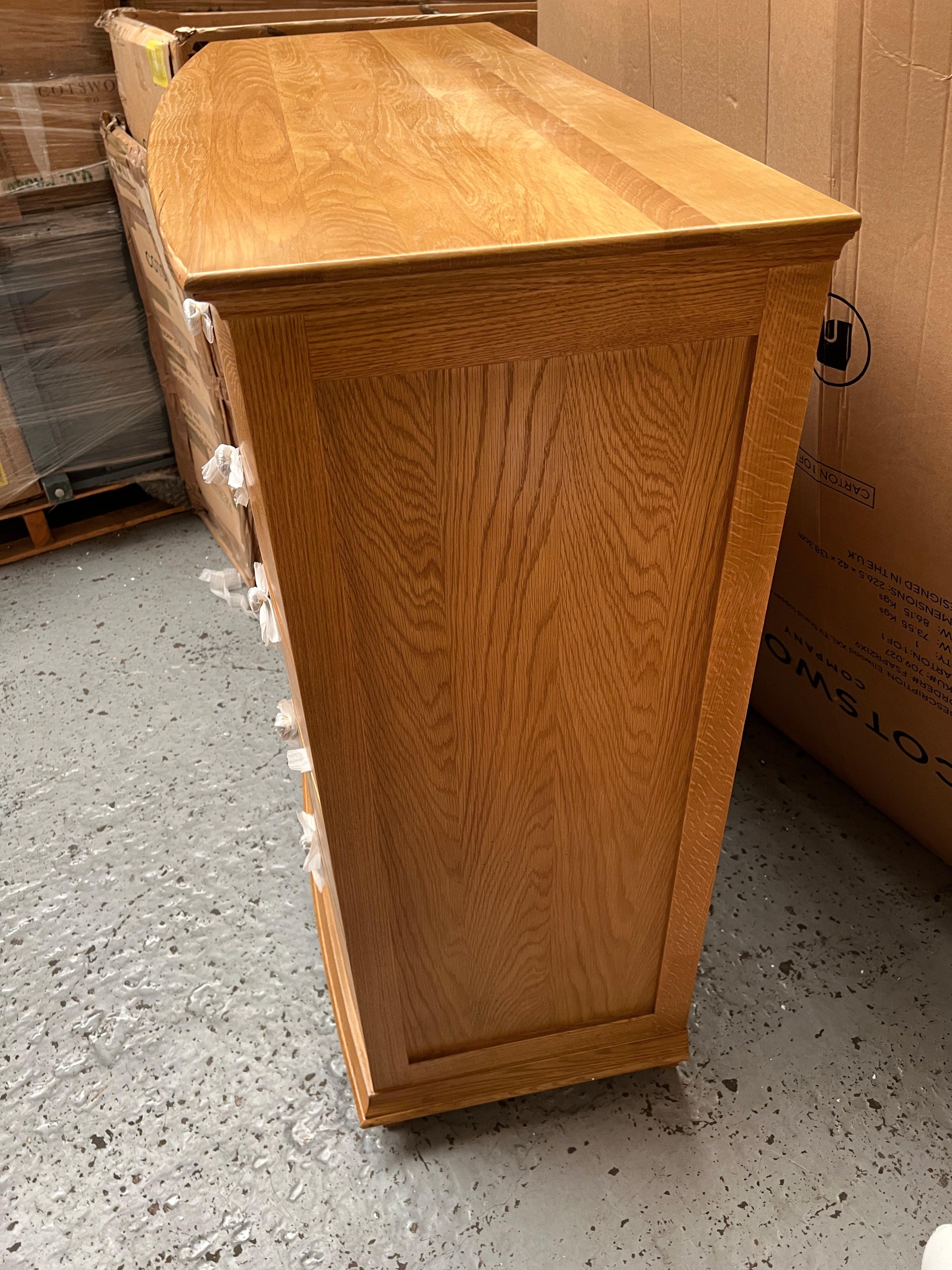 Winchcombe Oiled Oak 4 Over 3 Chest of Drawers Quality Furniture Clearance Ltd