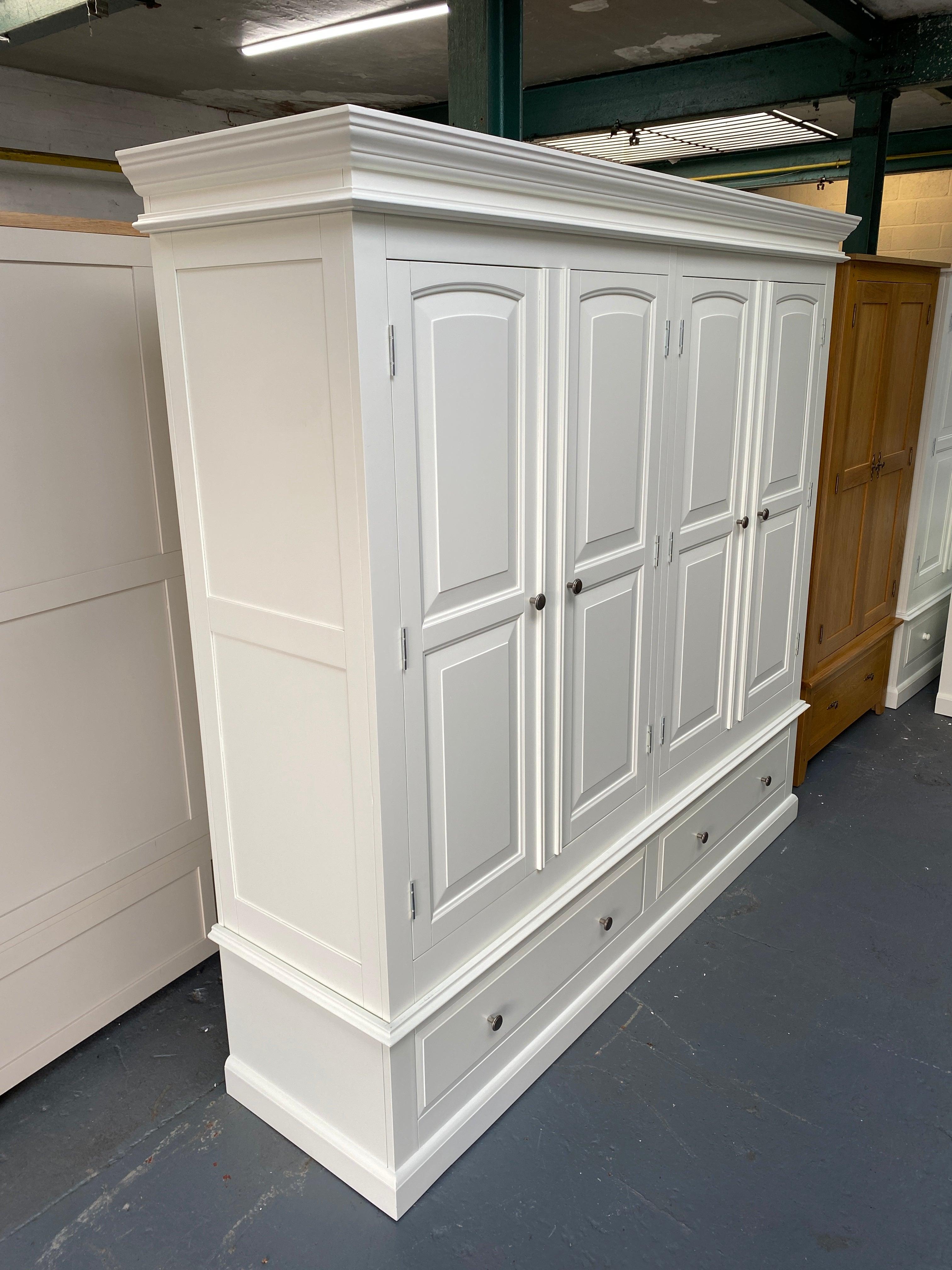 Burford Ivory Quad Wardrobe furniture delivered 