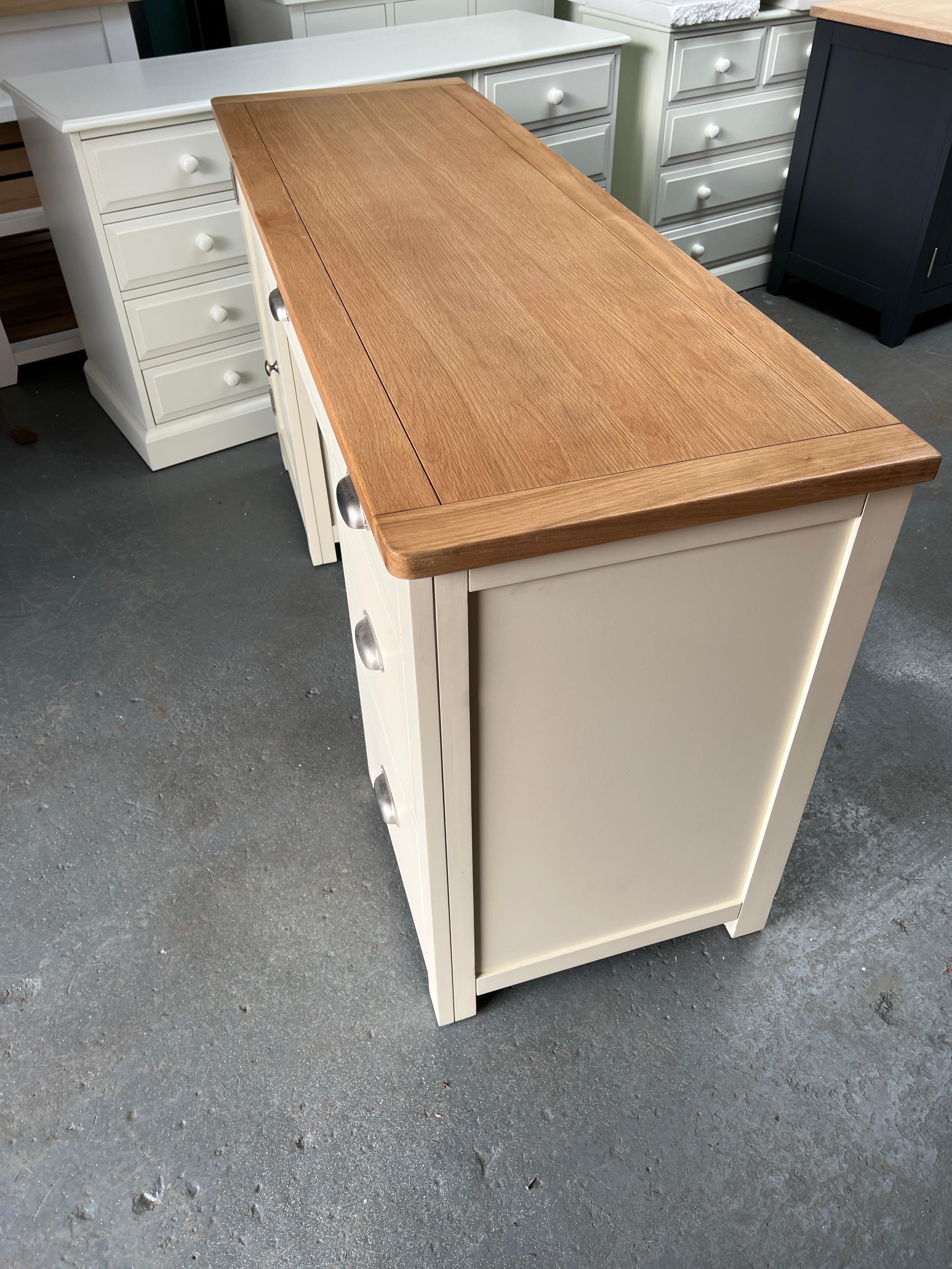Cotswold Cream Double Pedestal Desk. furniture delivered 