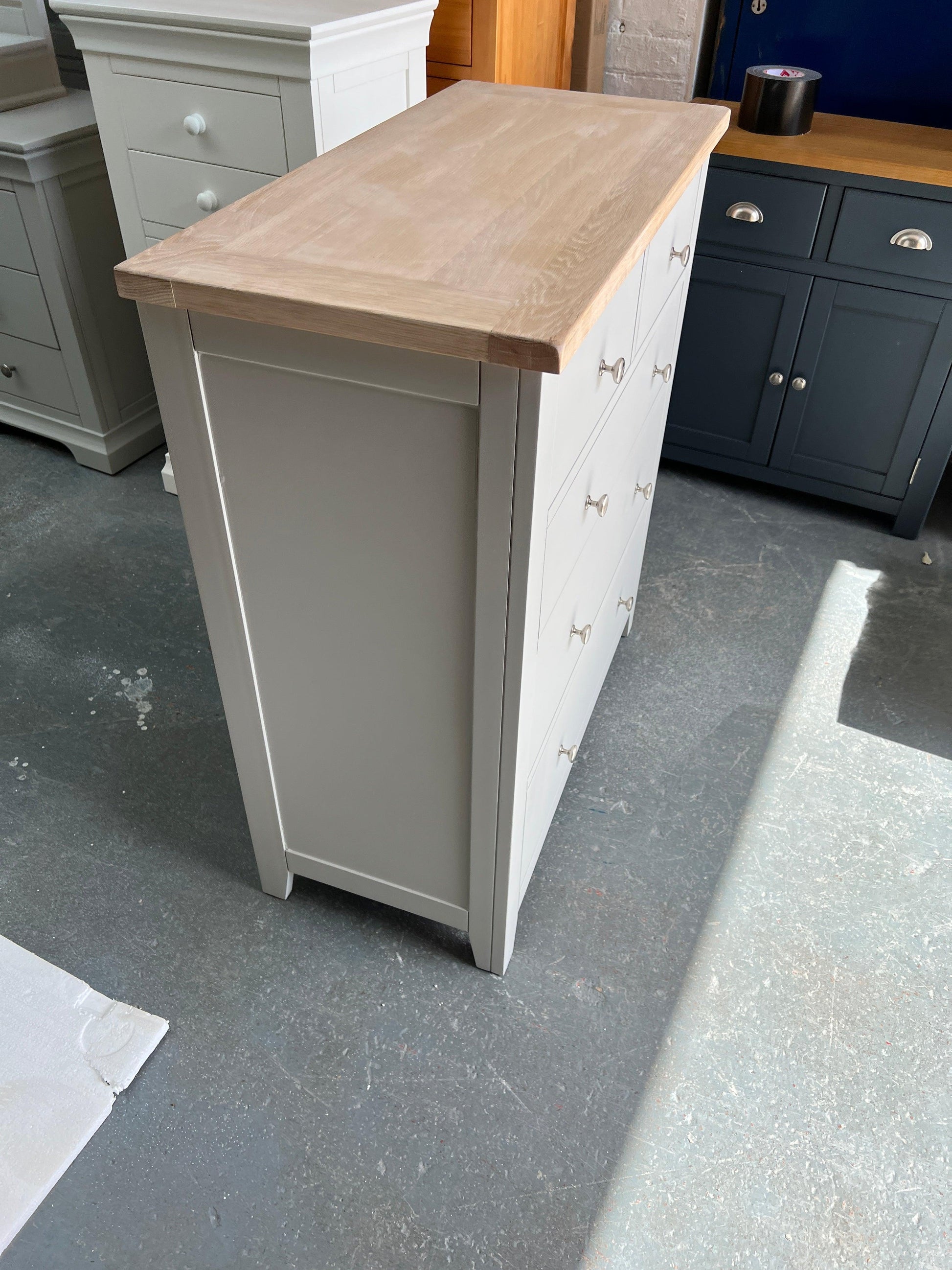 Chester Dove Grey 2+3 Chest of Drawers furniture delivered 