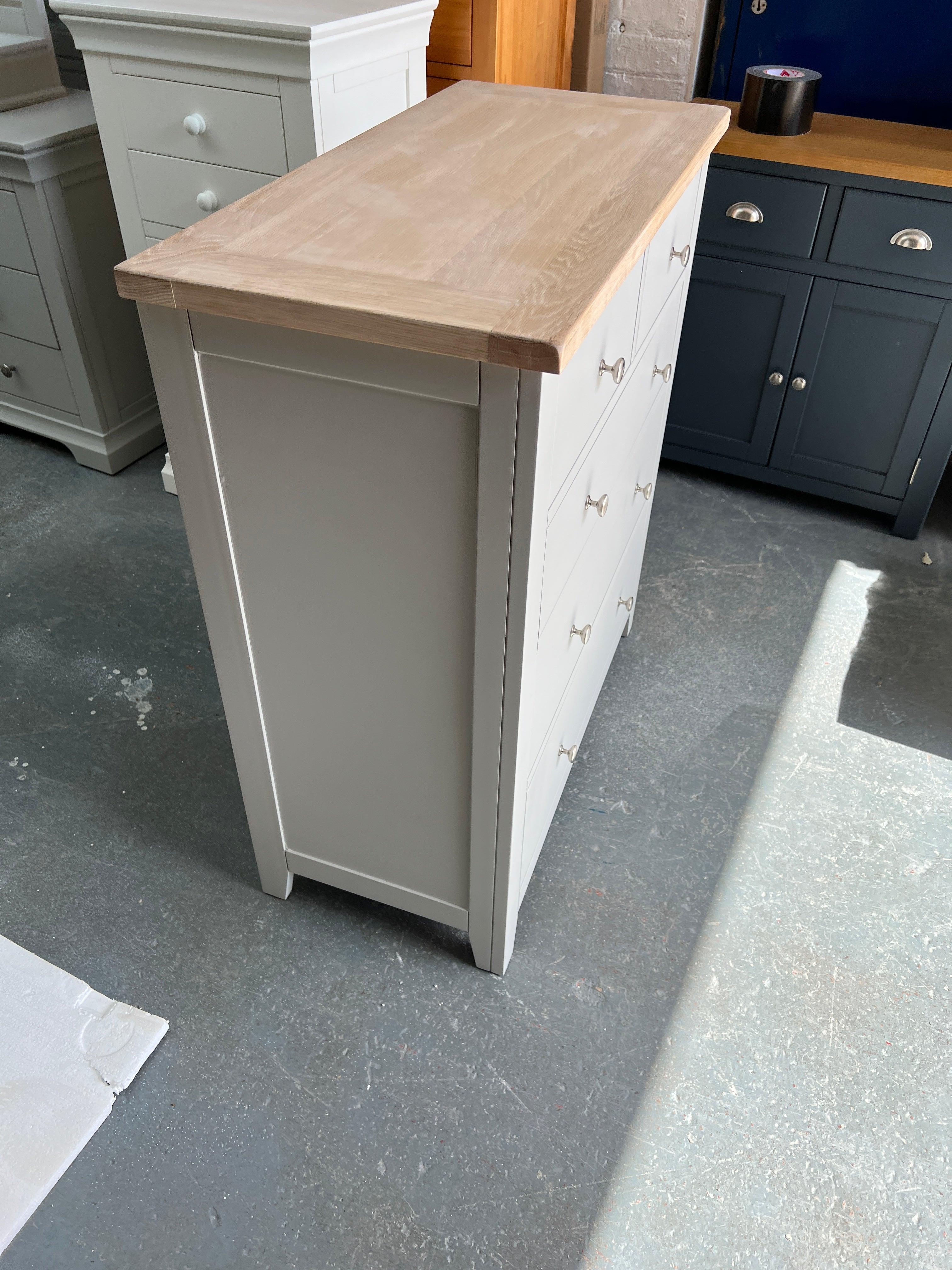 Chester Dove Grey 2+3 Chest of Drawers furniture delivered 