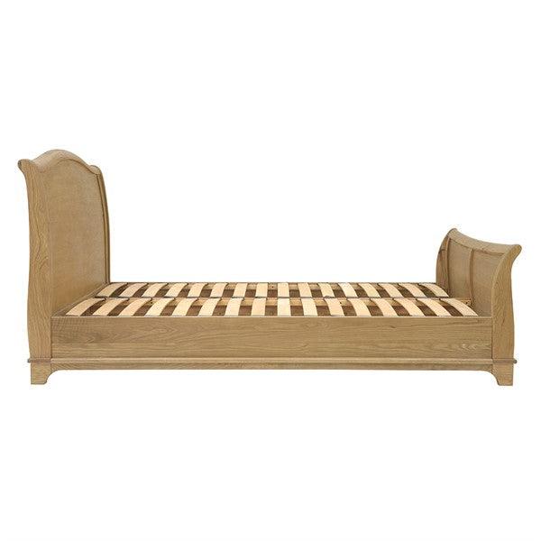 WINCHCOMBE OILED OAK 5ft Kingsize Sleigh Bed Quality Furniture Clearance Ltd