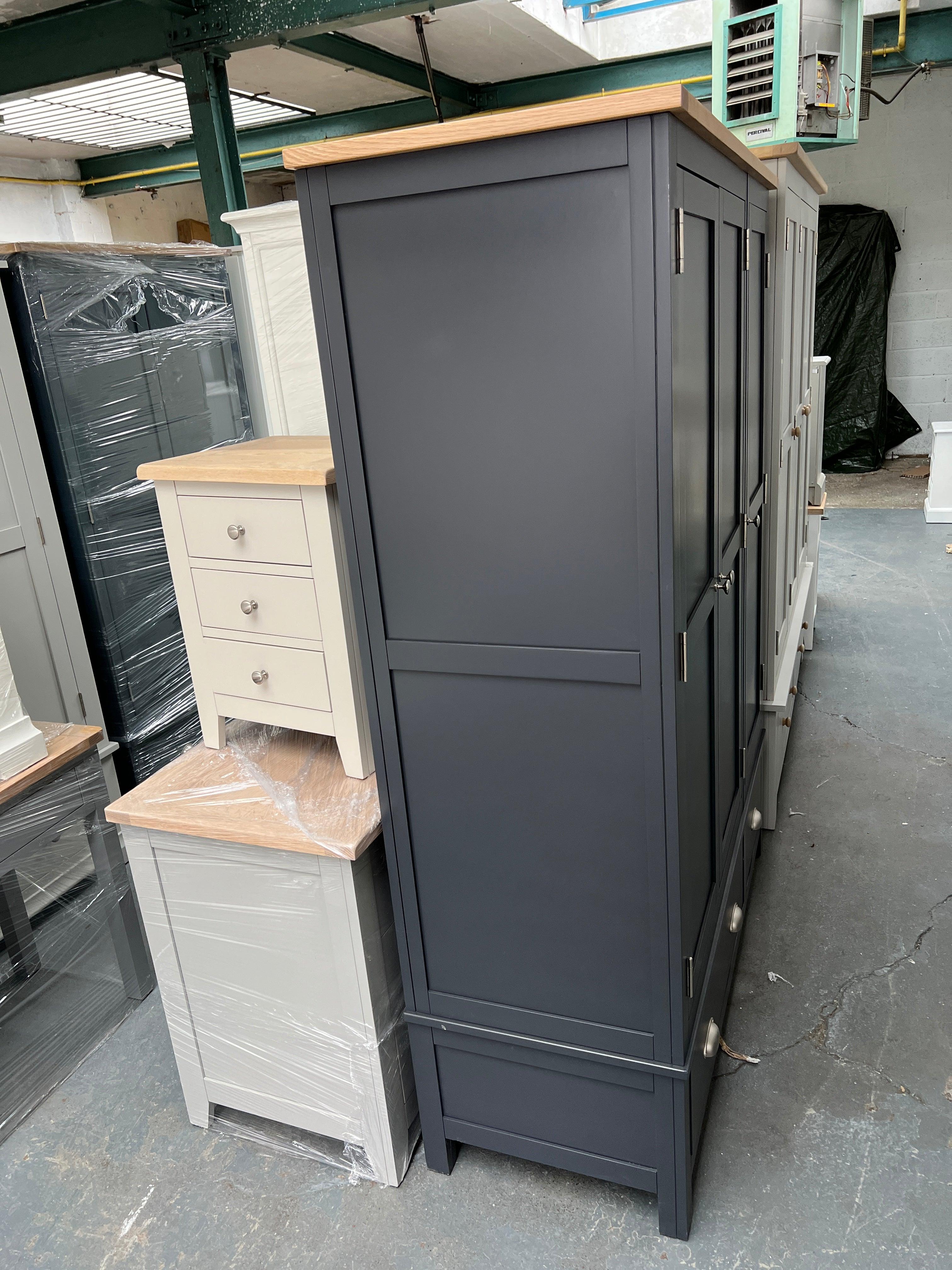 Charcoal Triple Wardrobe furniture delivered 