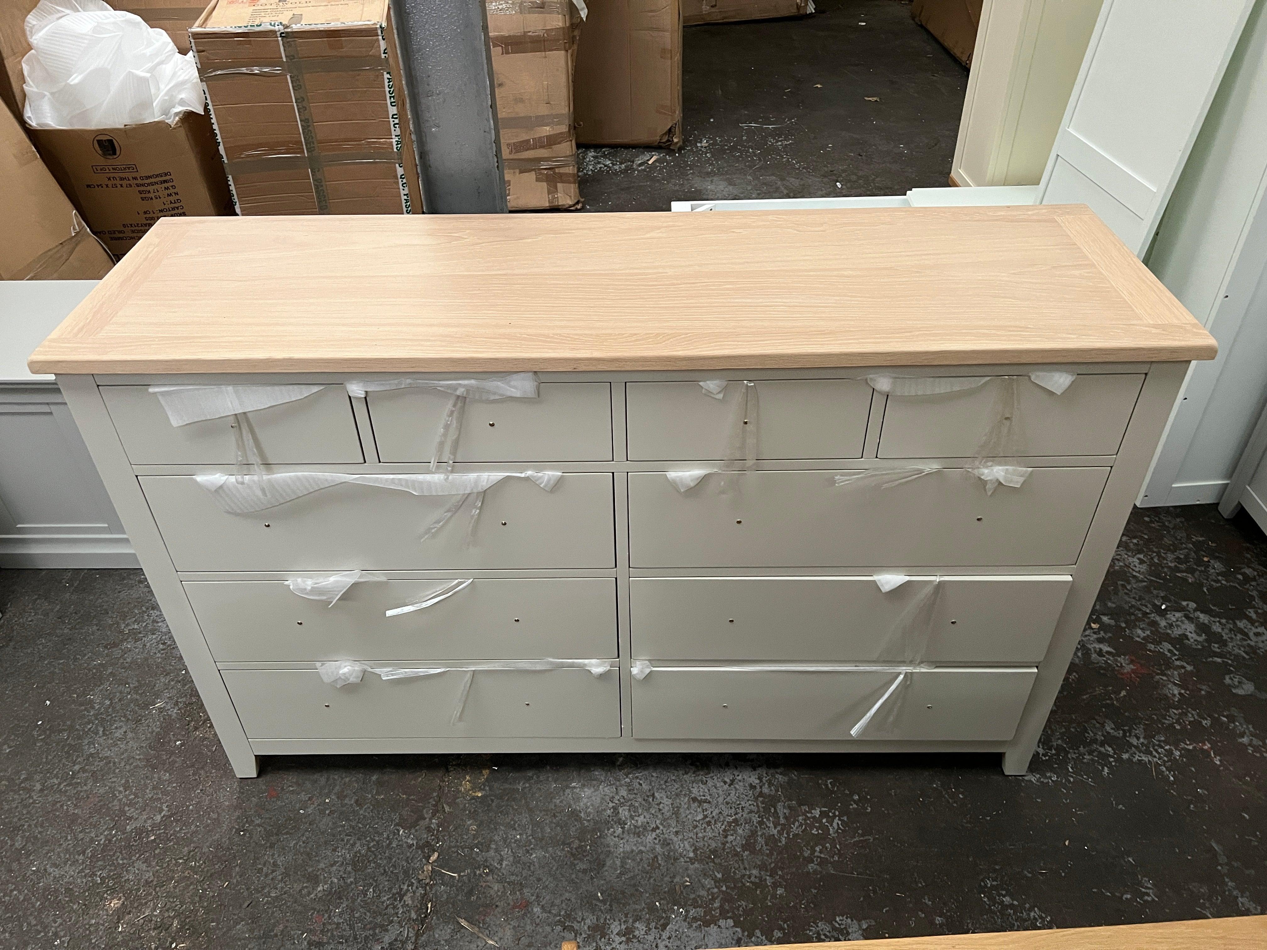 Chester Stone 10 Drawer Chest Quality Furniture Clearance Ltd