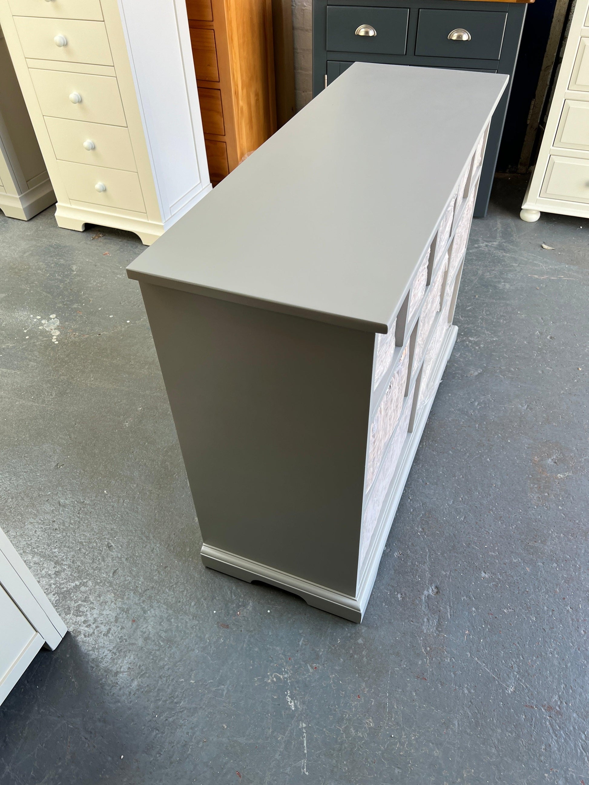 Farmhouse Dove Grey Merchants Chest furniture delivered 