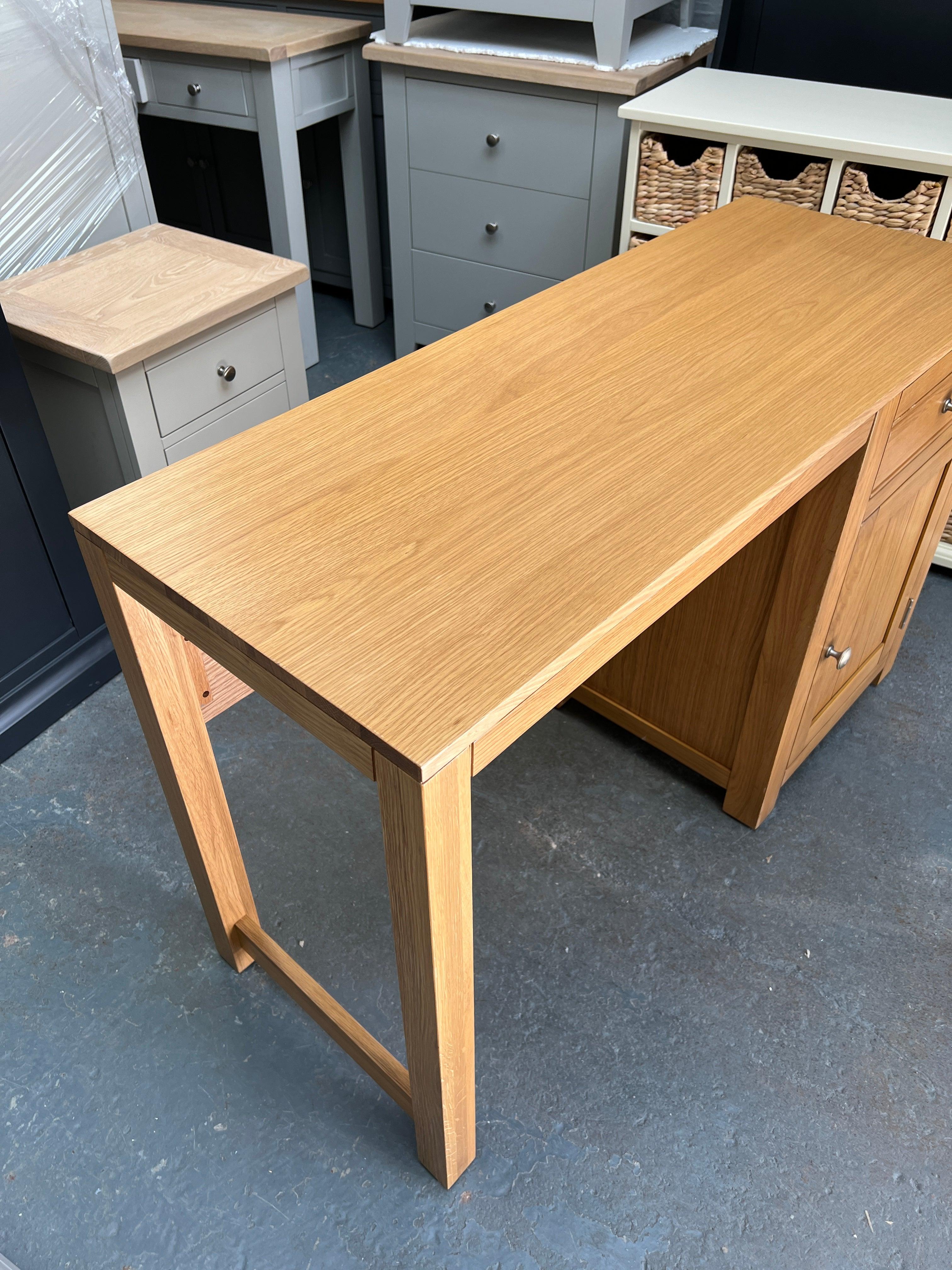 Chalford Oak Single Pedestal Desk furniture delivered 