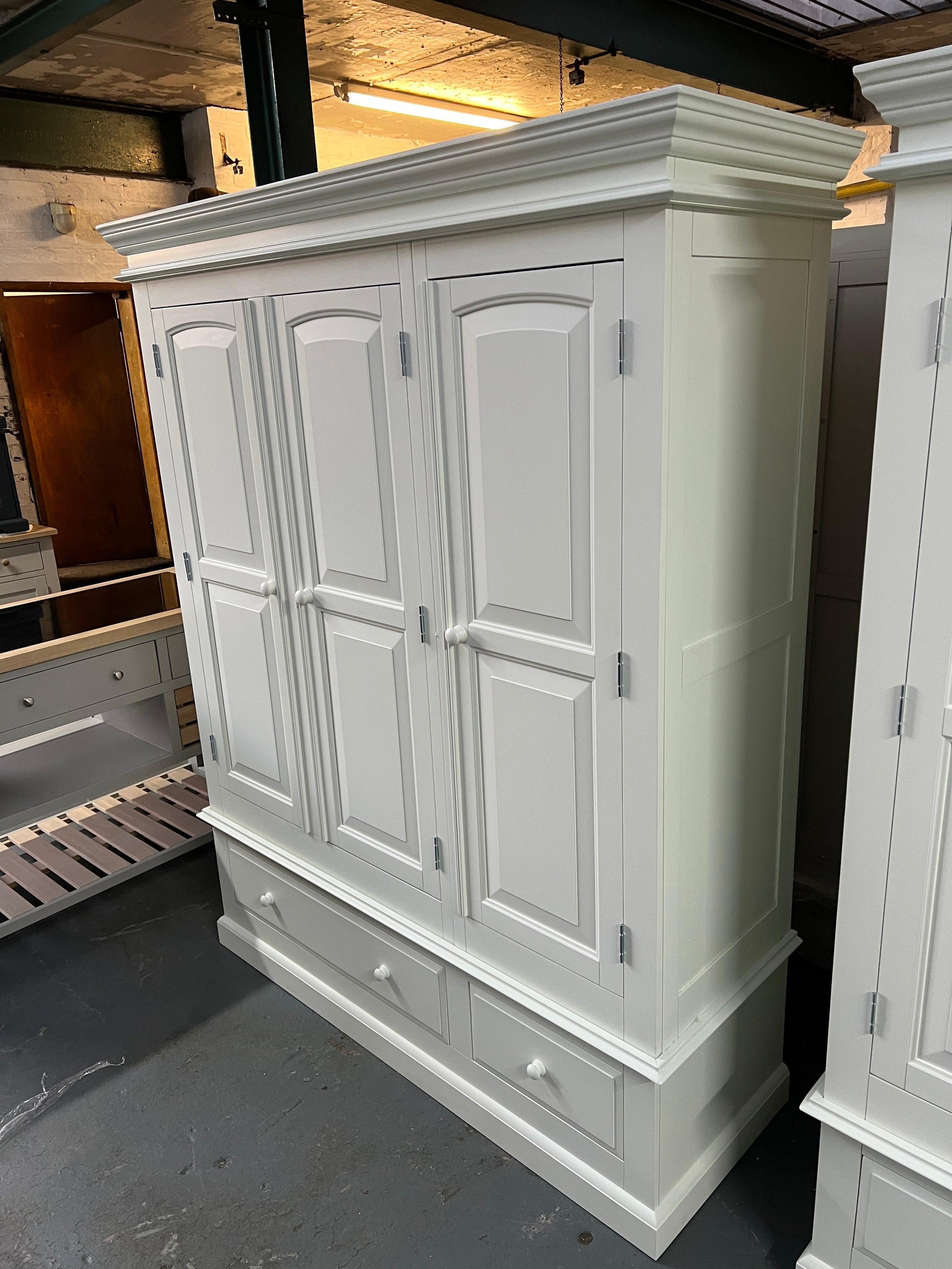 Burford Ivory Triple Wardrobe furniture delivered 