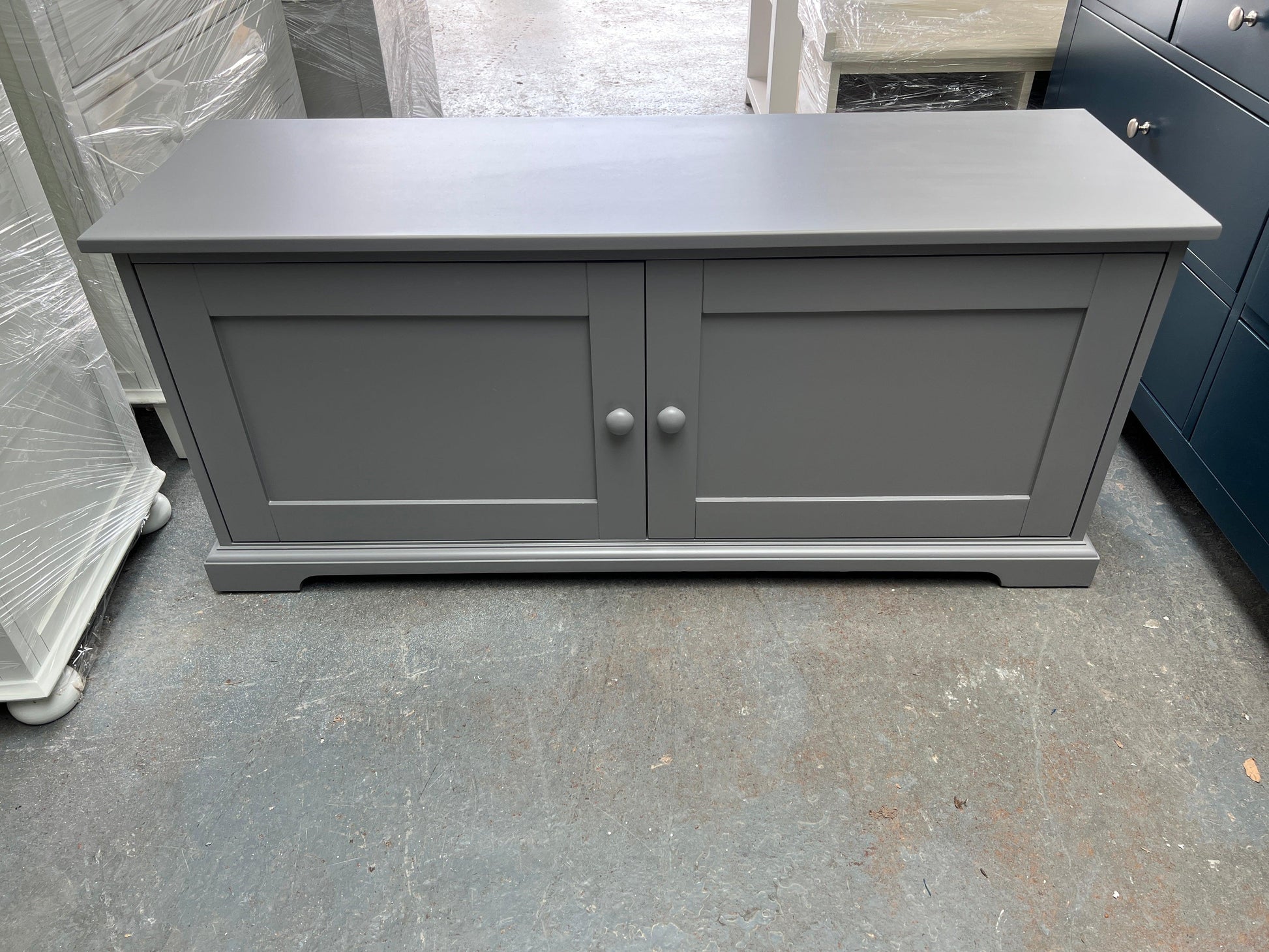 Storm Grey Hidden Shoe Storage Bench furniture delivered 