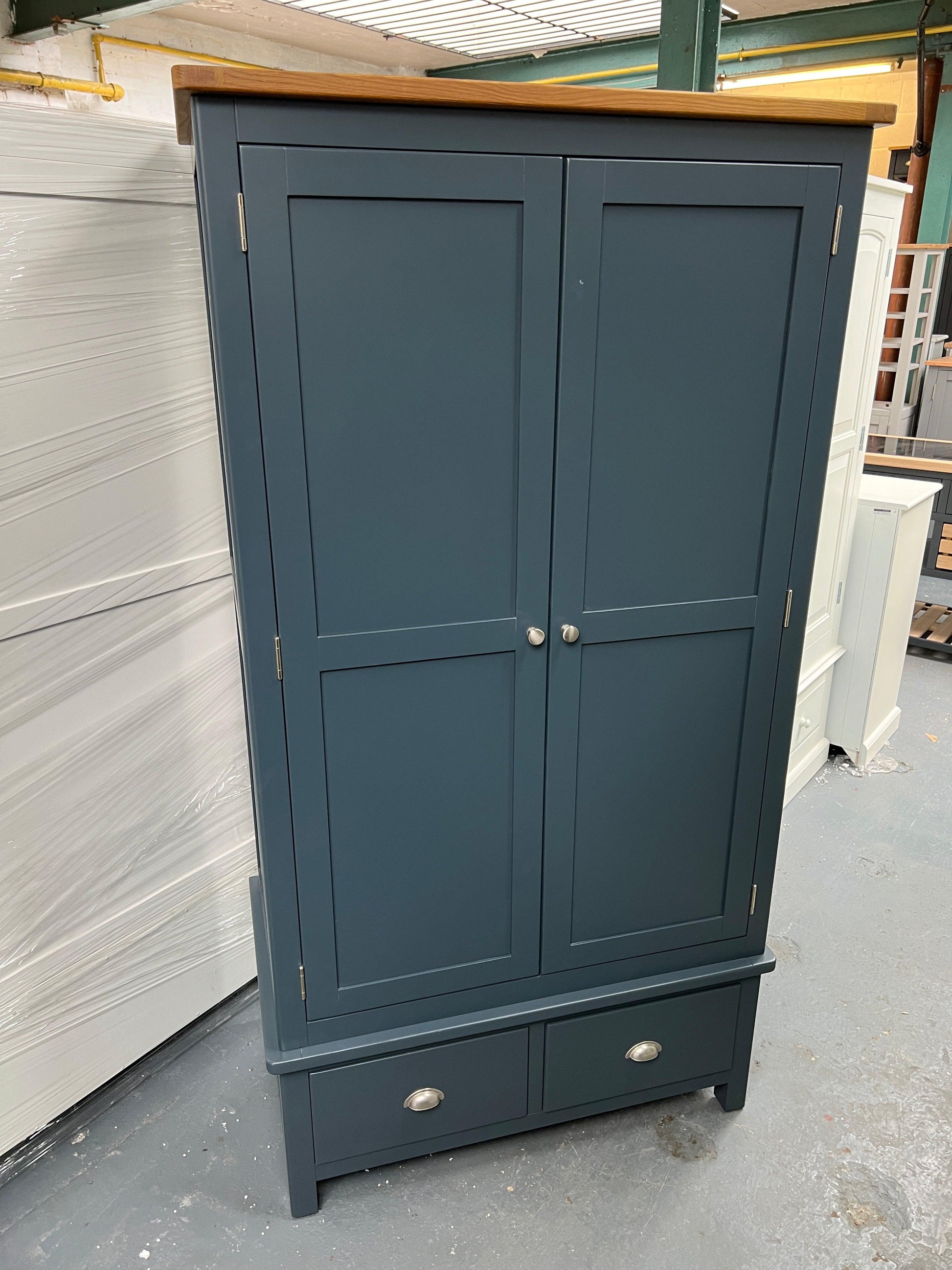 Westcote Inky Blue Double Wardrobe furniture delivered 