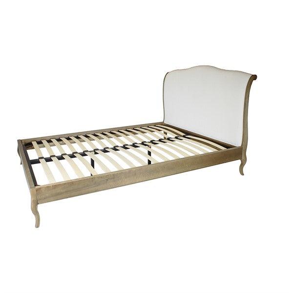 STANTON Super Kingsize Upholstered Bed - Smoked Quality Furniture Clearance Ltd