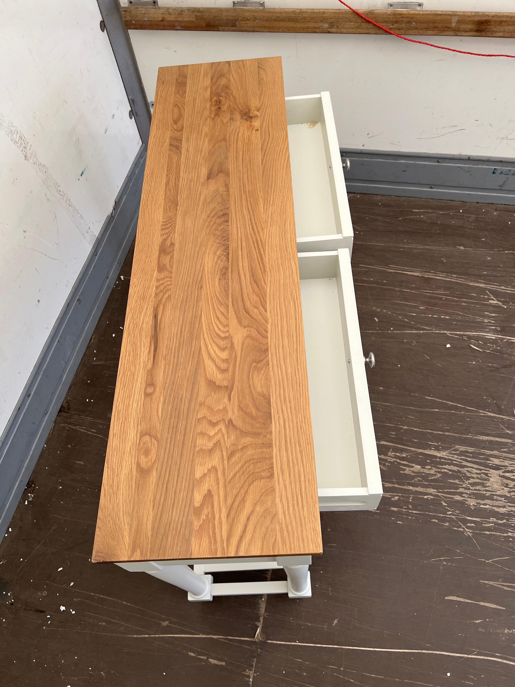 Elkstone Pale Grey Console Table furniture delivered 