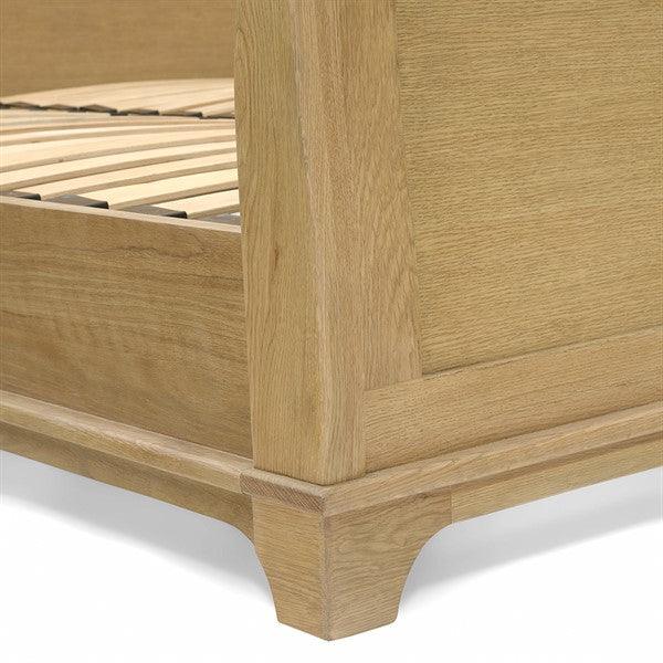 WINCHCOMBE OILED OAK 5ft Kingsize Sleigh Bed Quality Furniture Clearance Ltd