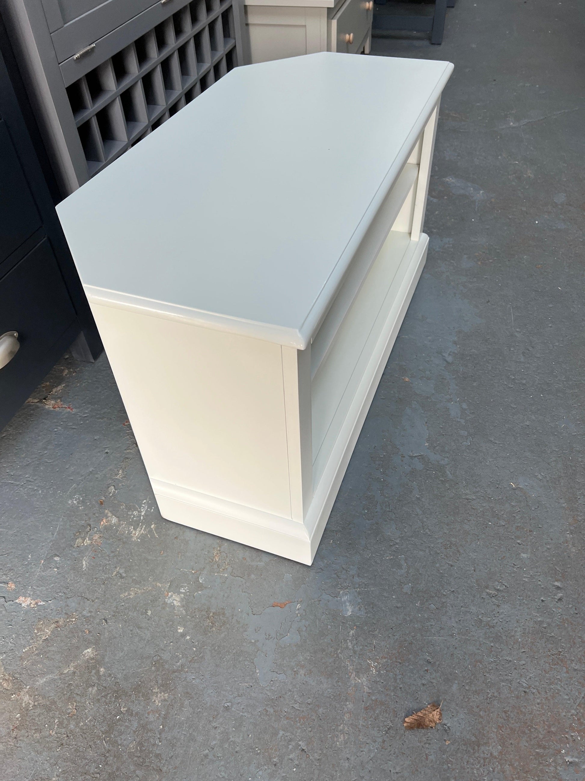 Burford Ivory Corner TV Unit - Up to 40". furniture delivered 