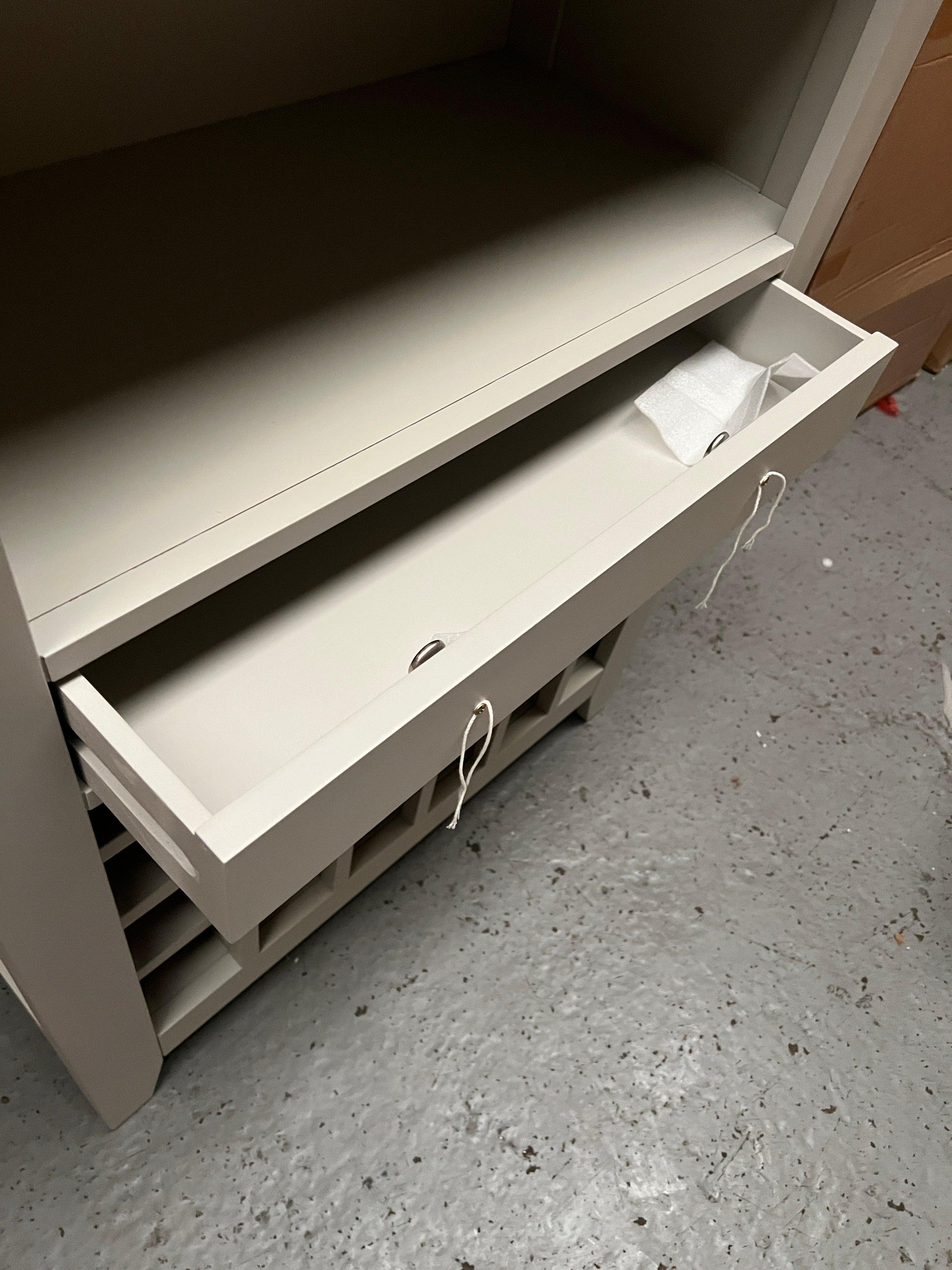 Chester Dove Grey Drinks Cabinet furniture delivered