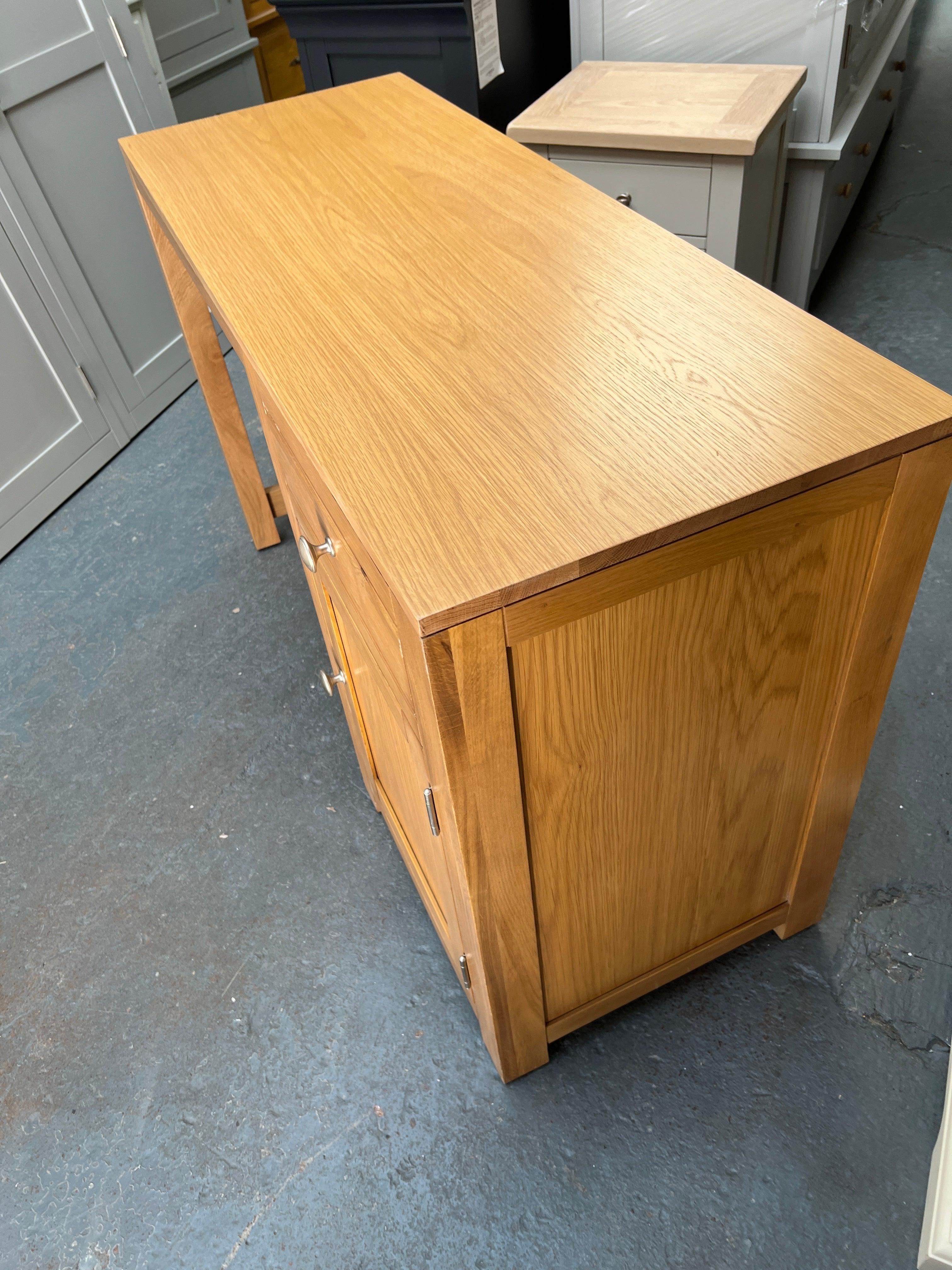 Chalford Oak Single Pedestal Desk furniture delivered 