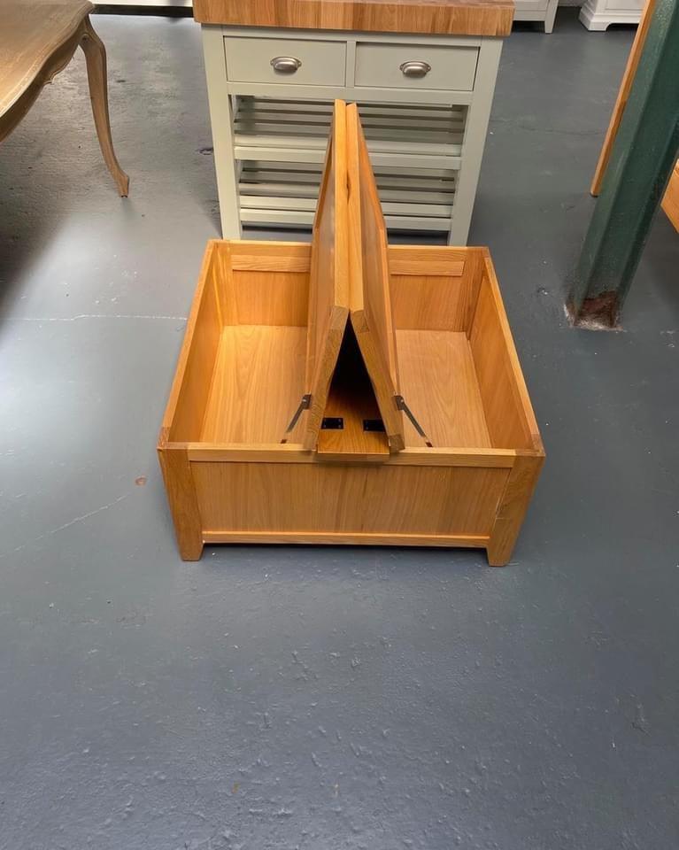 Oak Trunk Coffee Table - furniture delivered 