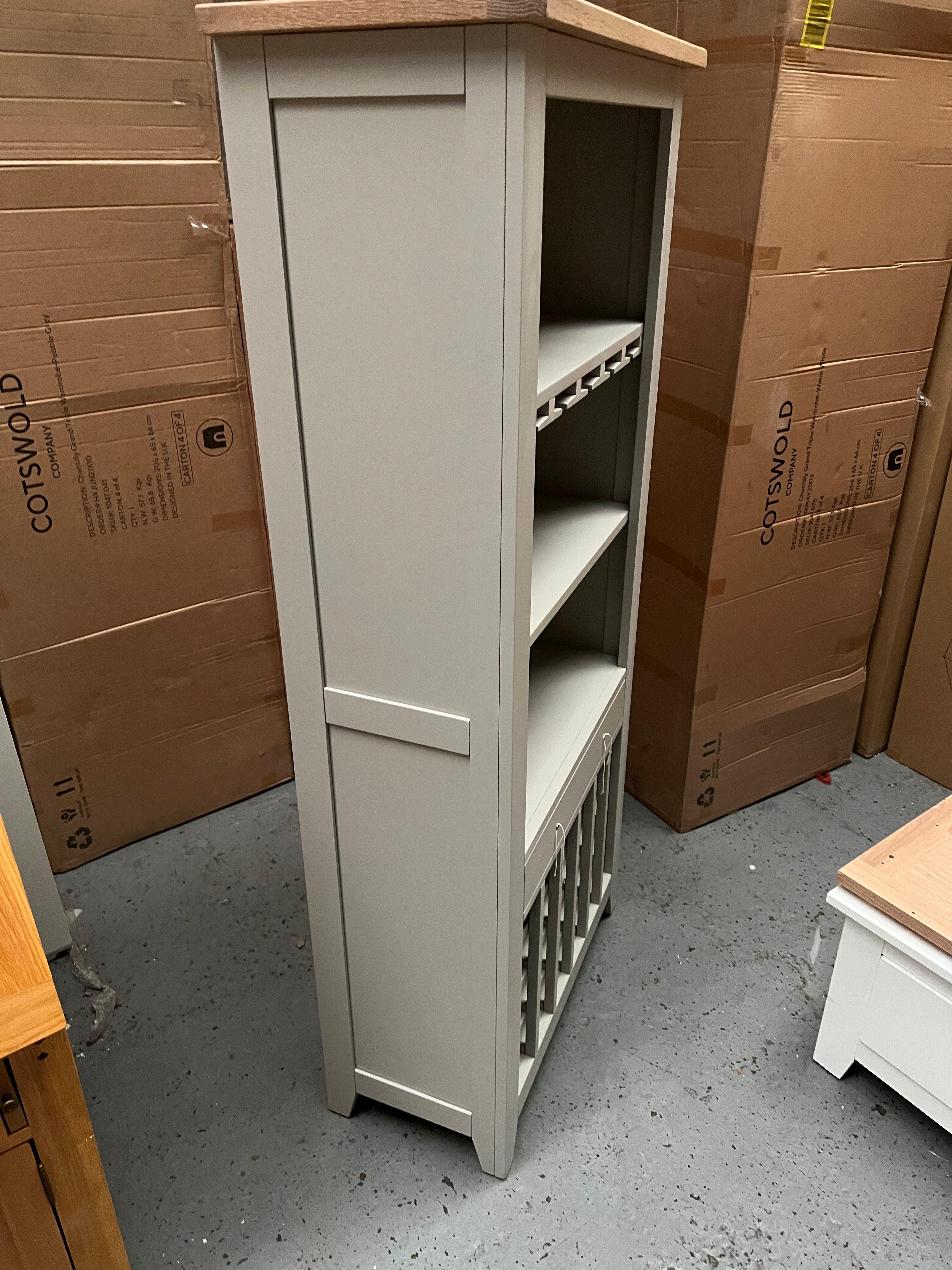 Chester Dove Grey Drinks Cabinet furniture delivered