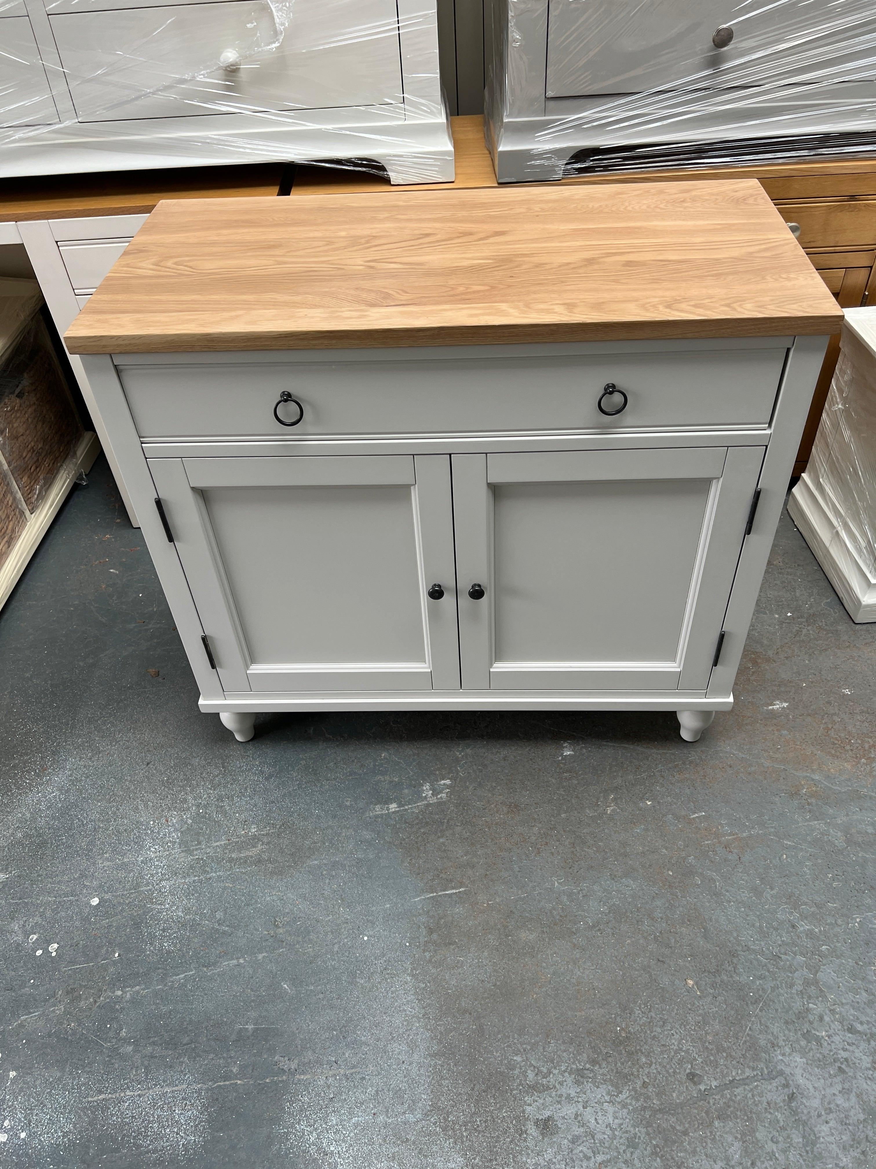 Elkstone Pale Grey Small Sideboard furniture delivered 