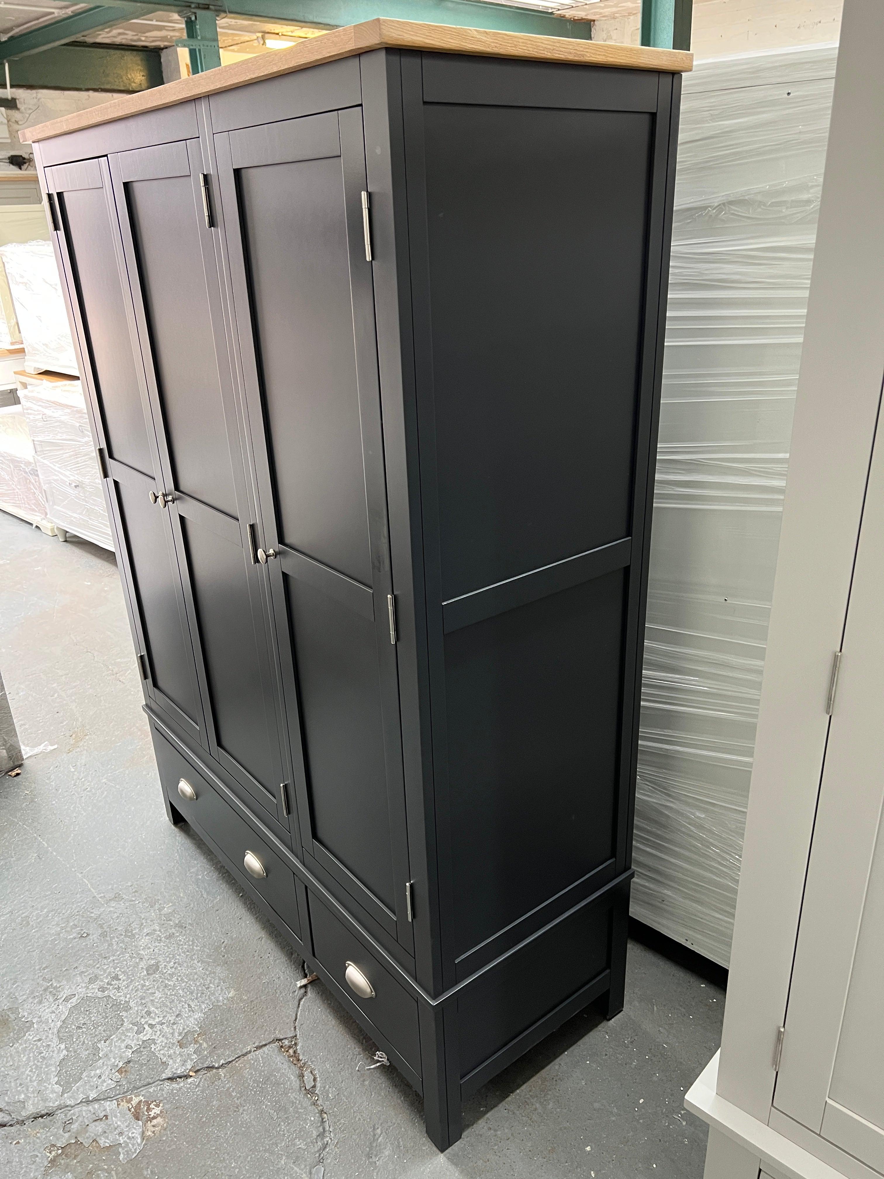 Charcoal Triple Wardrobe furniture delivered 