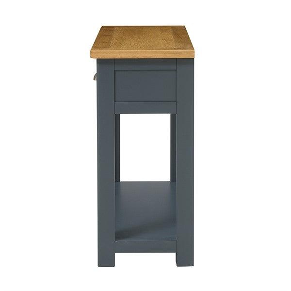 Westcote Inky Blue Console Table Quality Furniture Clearance Ltd