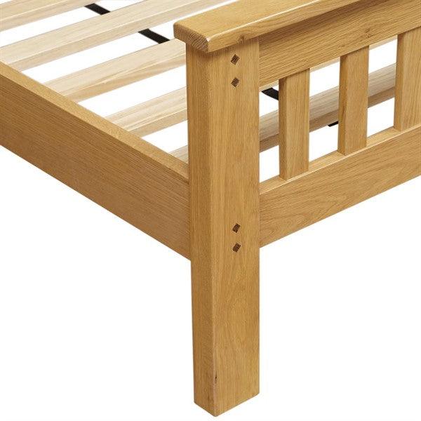 Oakland Rustic Oak New 4ft 6" Double Bed Quality Furniture Clearance Ltd