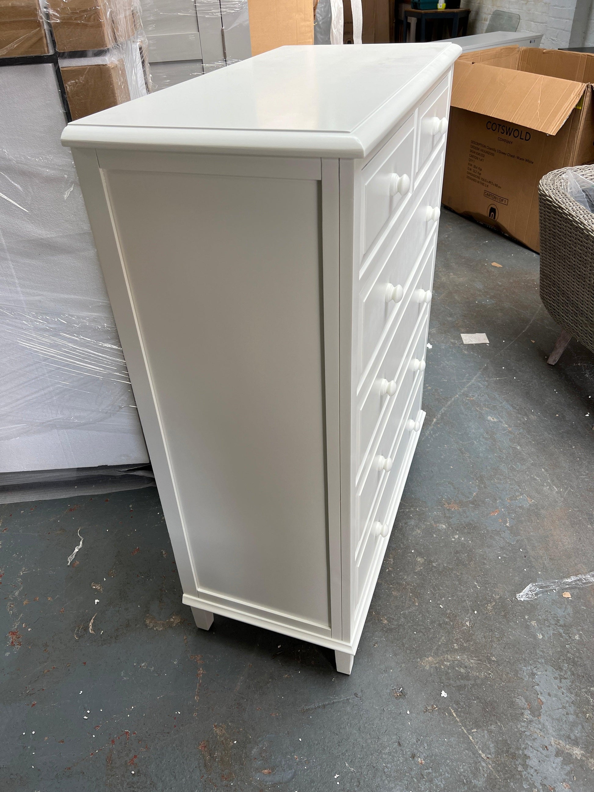 Burford Ivory 2 Over 4 Chest of Drawers furniture delivered 
