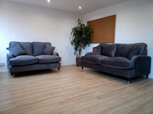 Load image into Gallery viewer, ANNE – 3S + 2S – VELVET CHARCOAL furniture delivered
