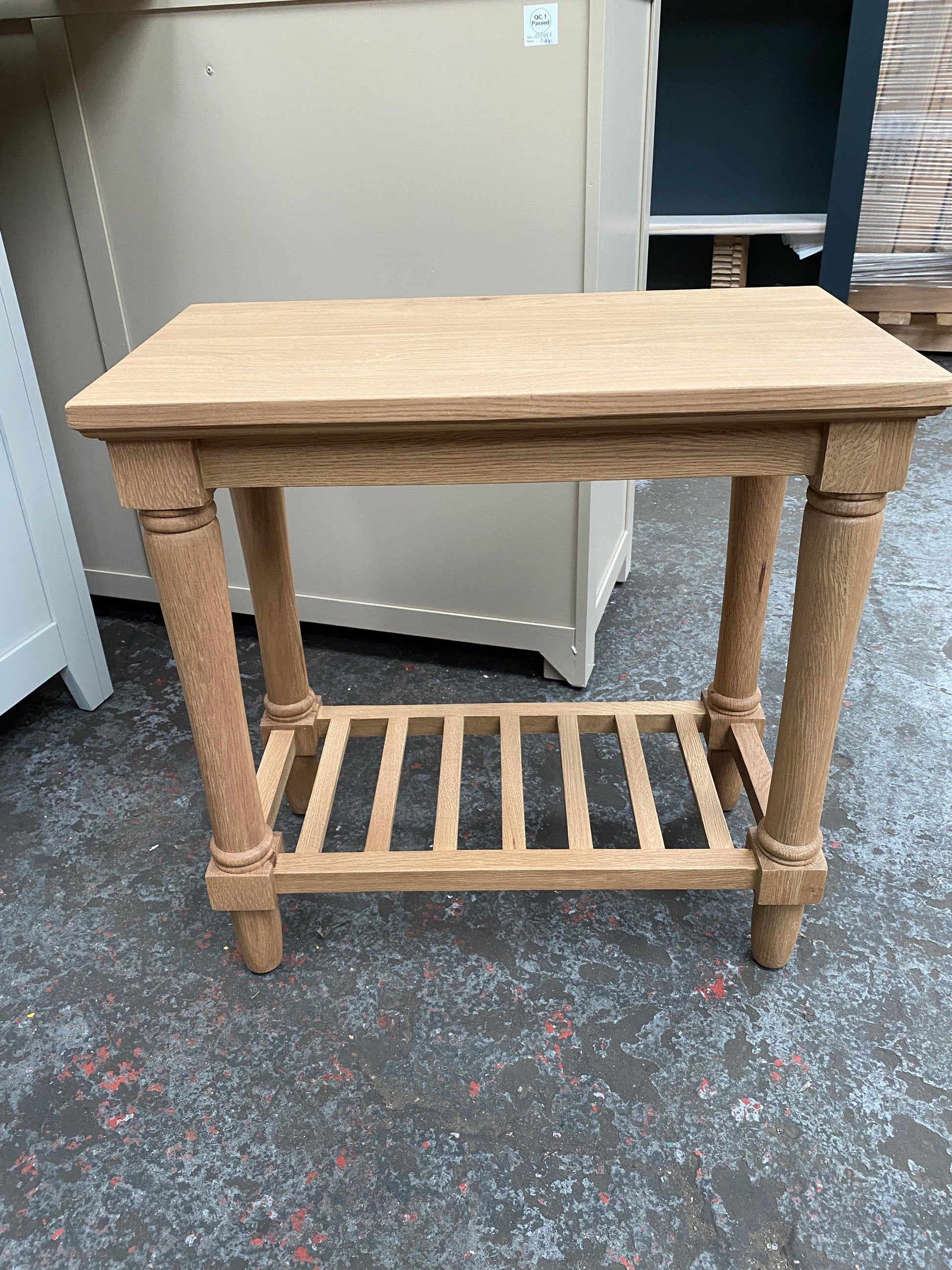 Solid Oak Top Sofa Table furniture delivered 