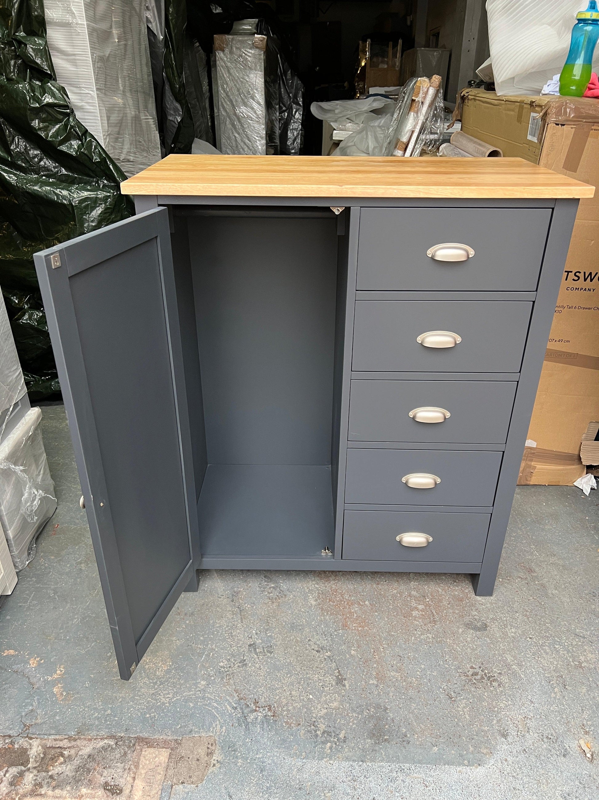 Charcoal Combi Wardrobe furniture delivered 