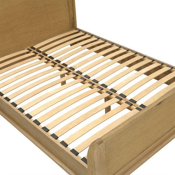 WINCHCOMBE OILED OAK 6ft Super King Sleigh Bed Quality Furniture Clearance Ltd