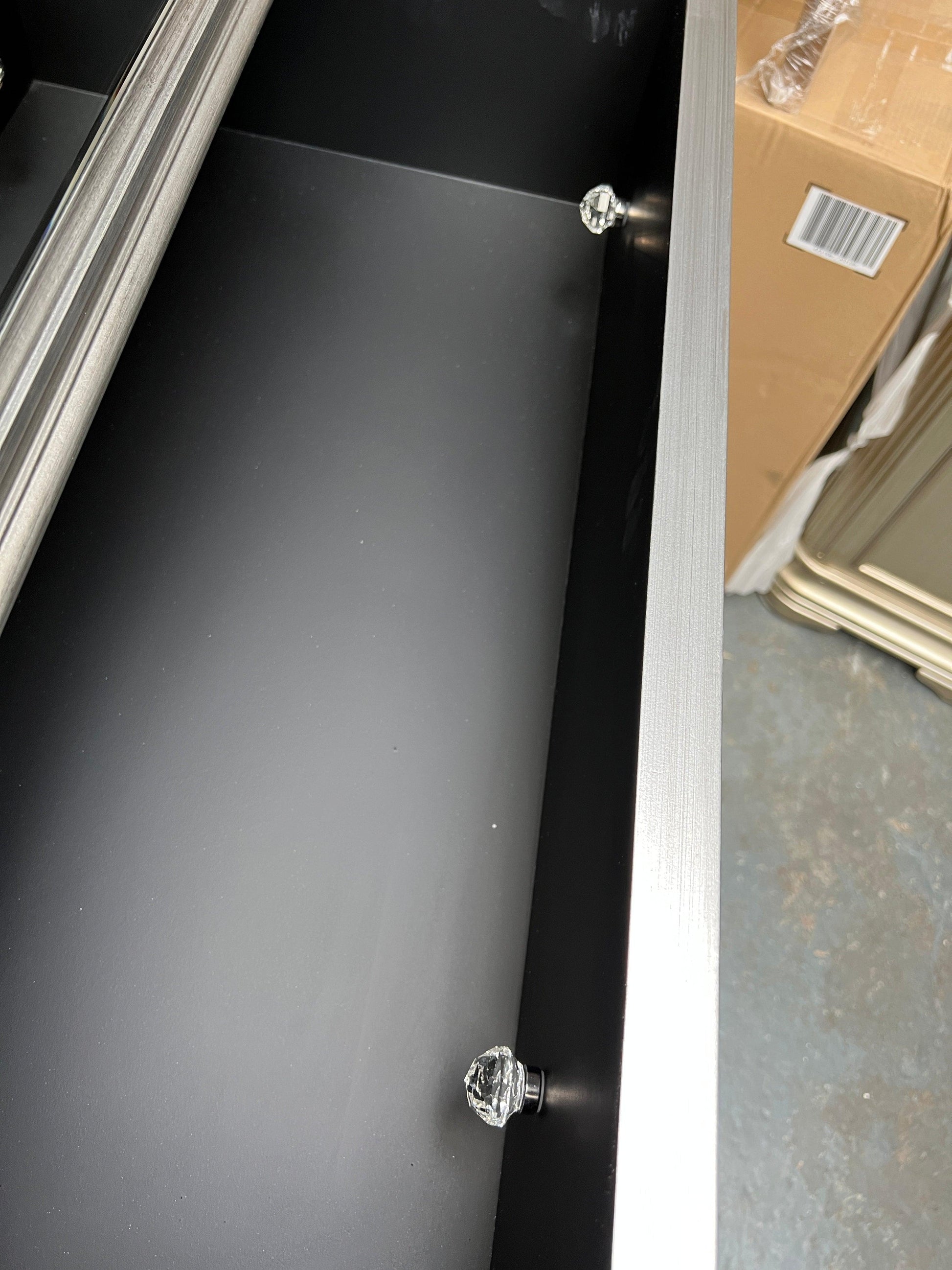 Vida Living Ophelia Silver & Mirrored Tall Chest Quality Furniture Clearance Ltd