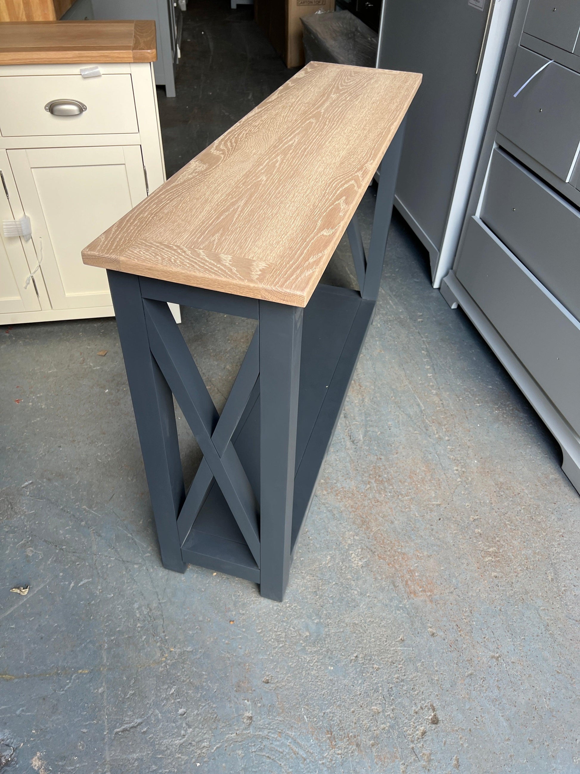 Chester Charcoal Console Table Quality Furniture Clearance Ltd