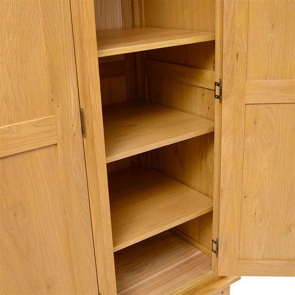 OAKLAND RUSTIC OAK New Four Door Wardrobe Quality Furniture Clearance Ltd